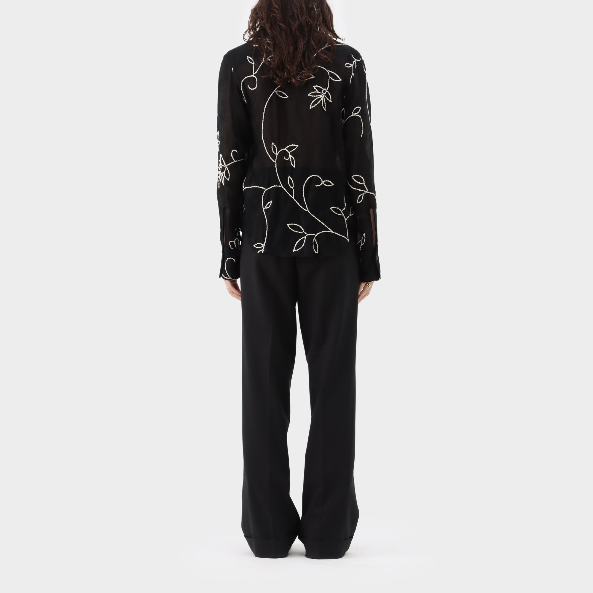 Yohji Yamamoto Noir Floral Stitch Shirt