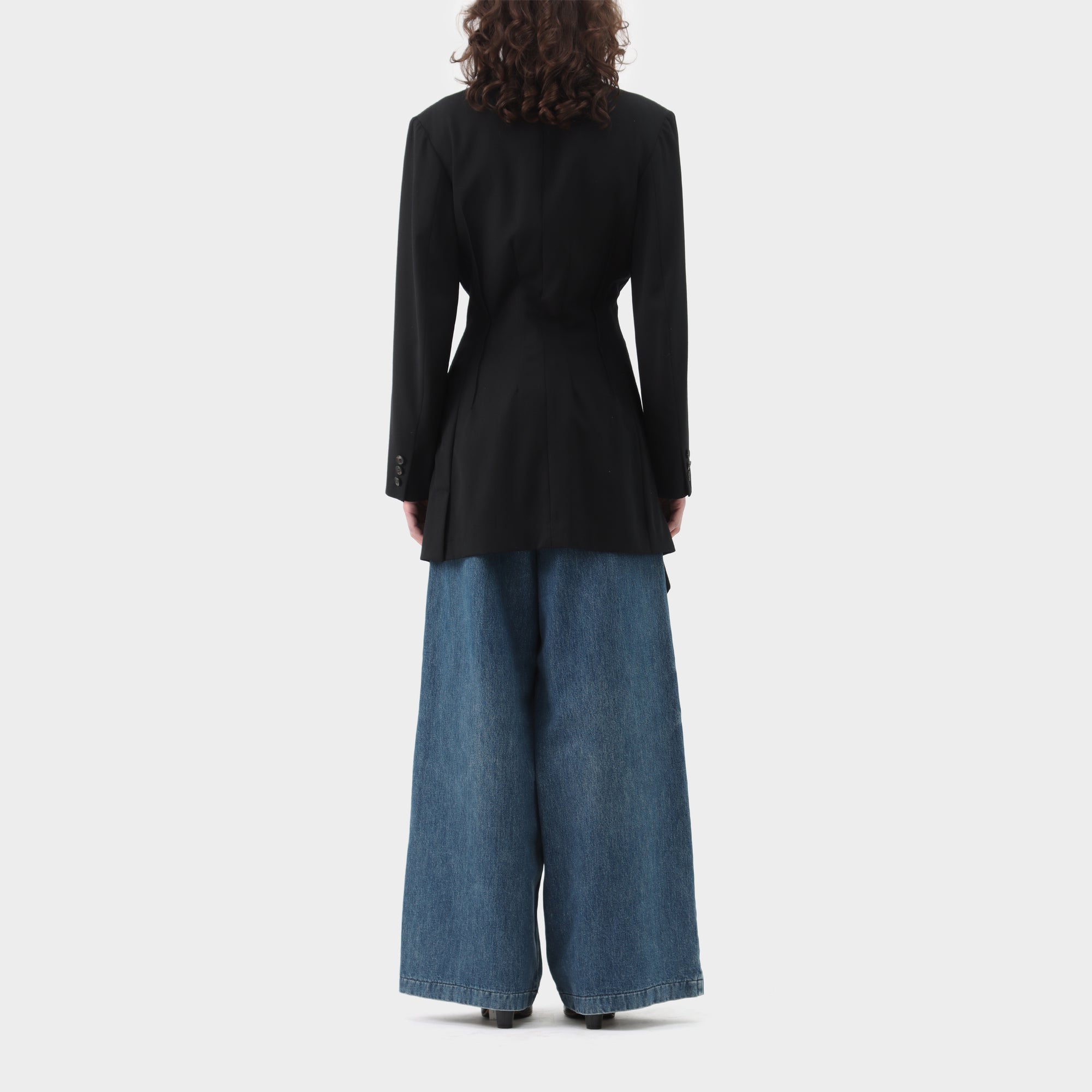 Yohji Yamamoto Deconstructed Inverted Dart longline jacket