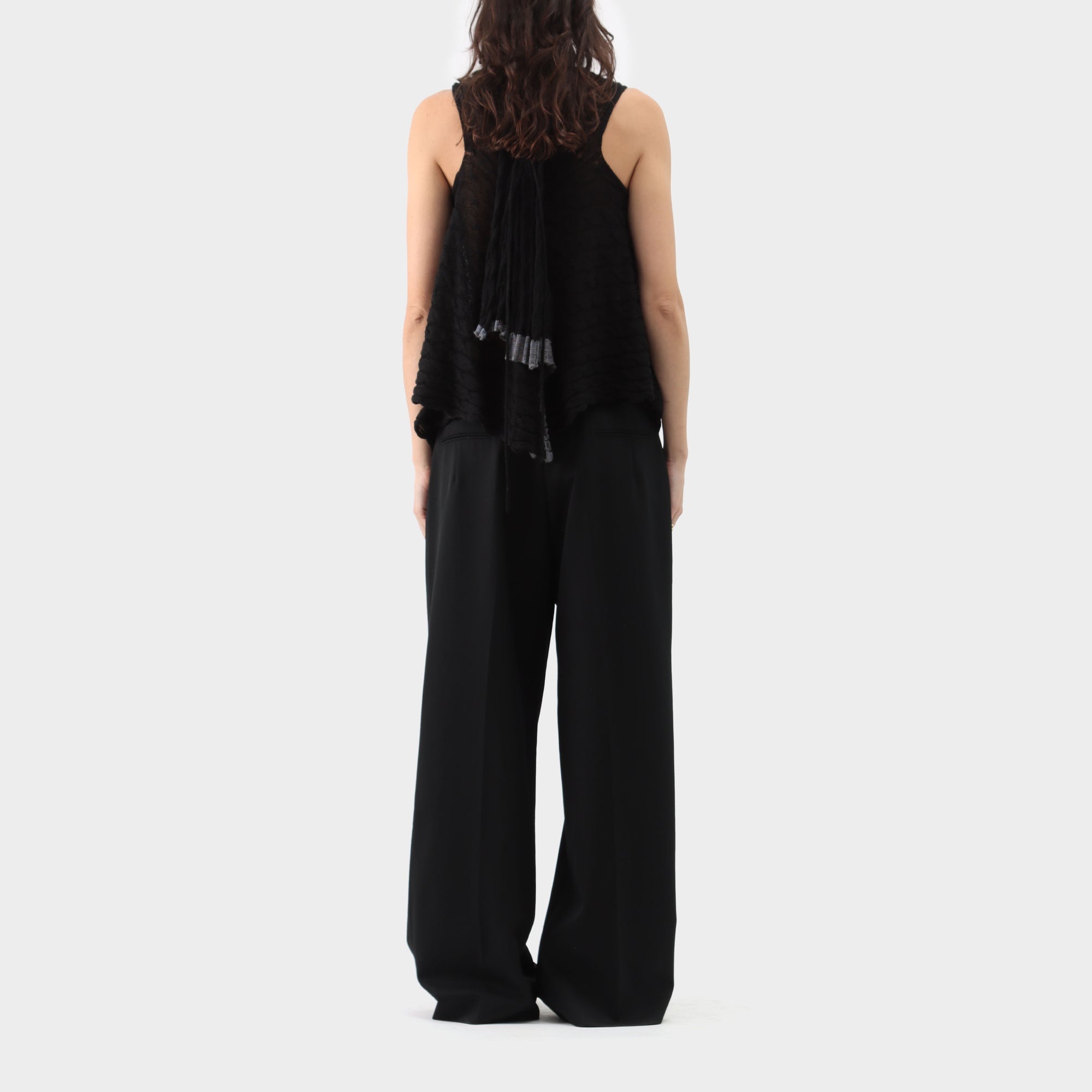 Y's Yohji Yamamoto Button Up Cable Knit Vest