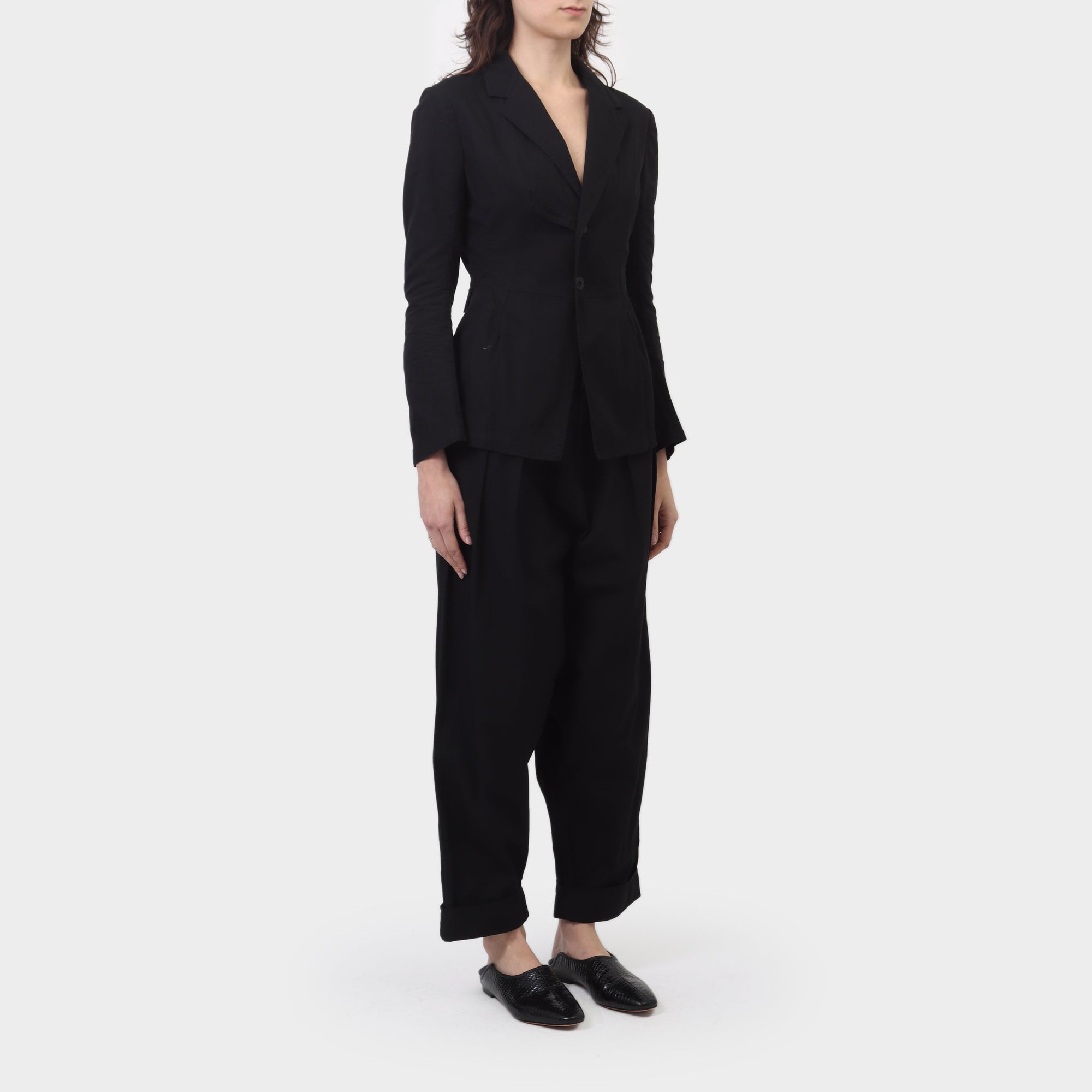 Y's Yohji Yamamoto Cotton / Linen lightweight suit