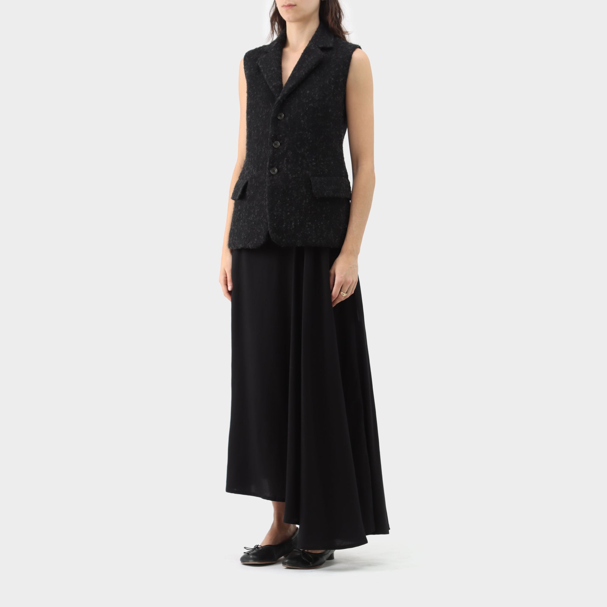 Yohji Yamamoto Wool Long Vest