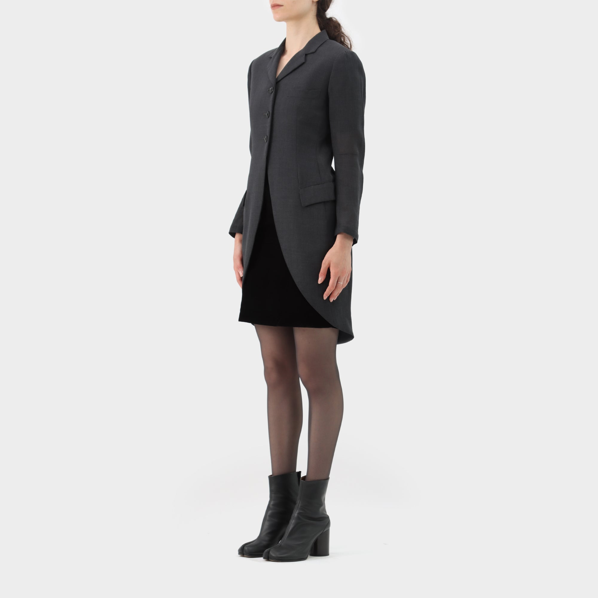 Yohji Yamamoto Sheer Wool Tailcoat