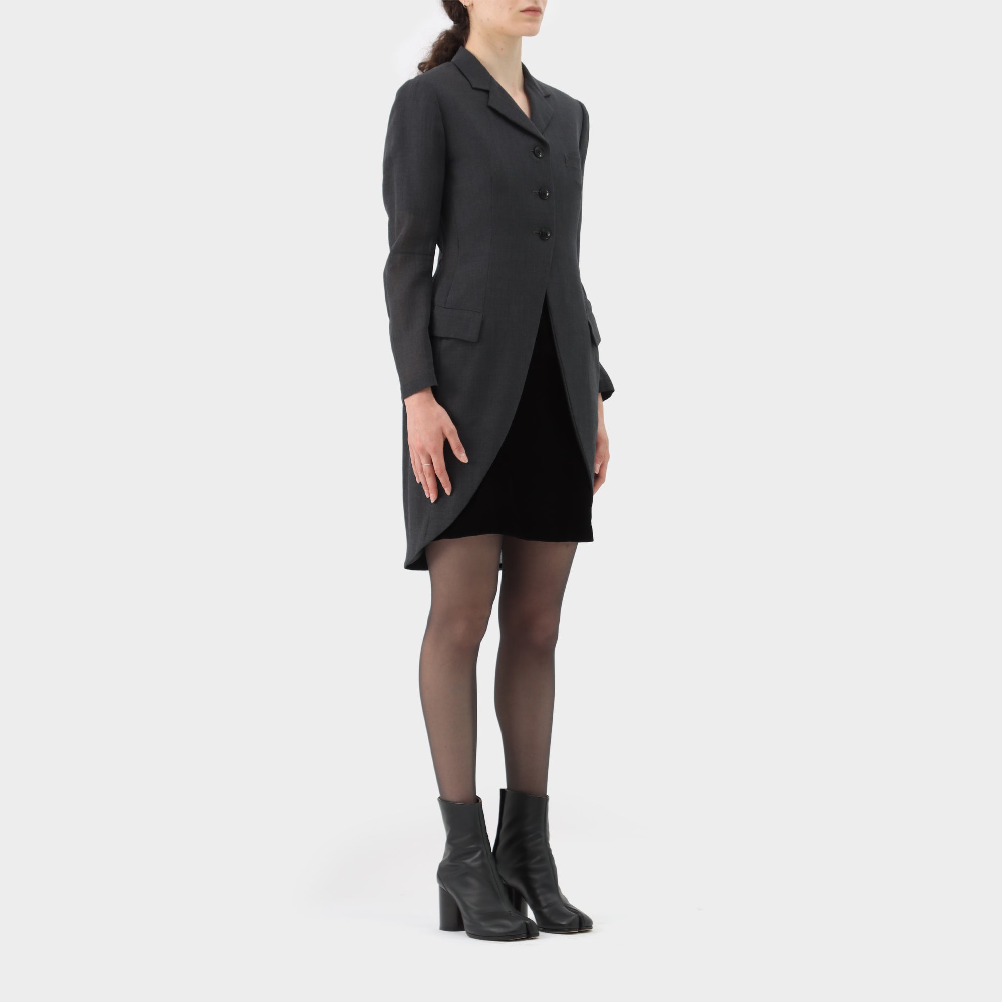 Yohji Yamamoto Sheer Wool Tailcoat