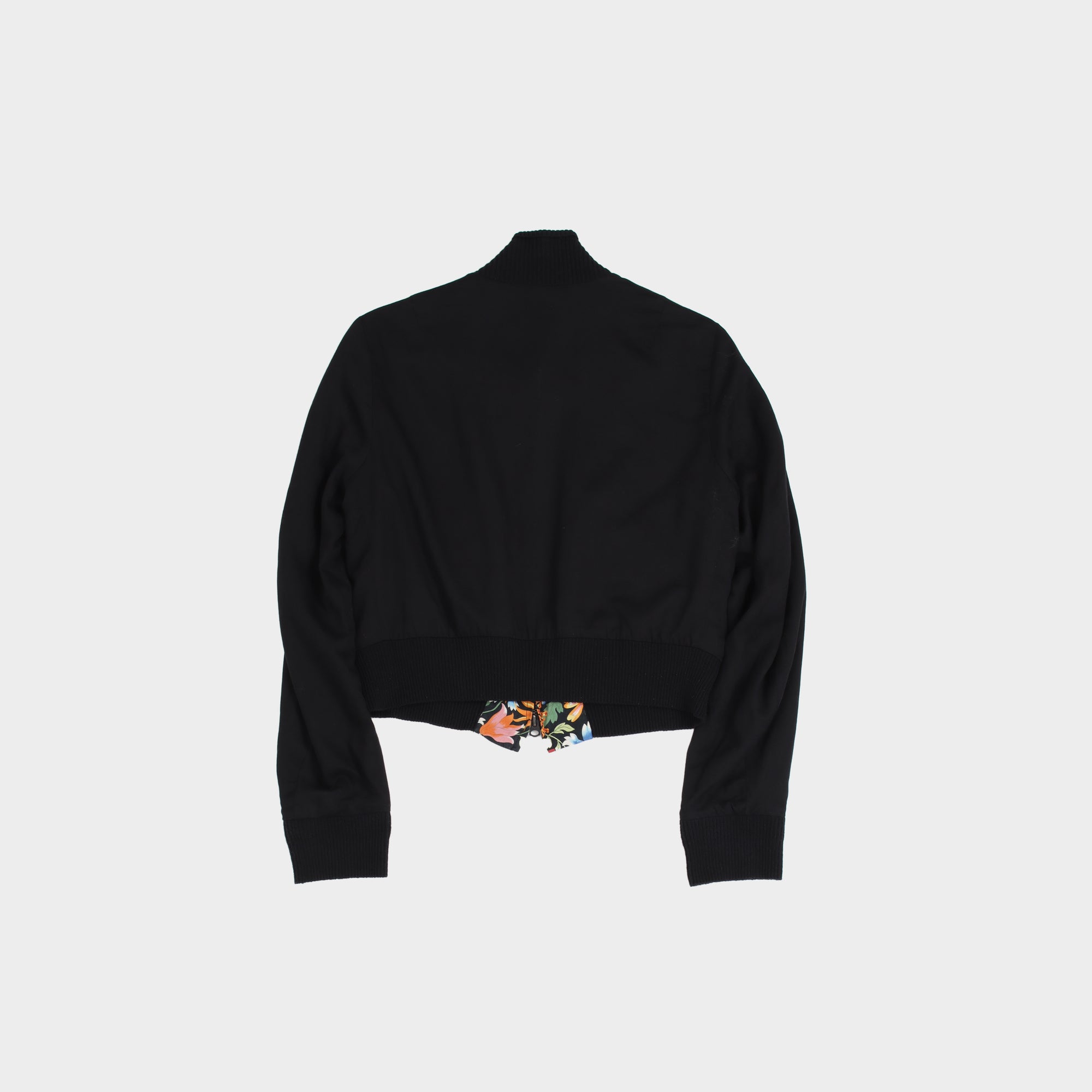 black/multi Y's SS12 Cotton/rayon reversible bomber, 2