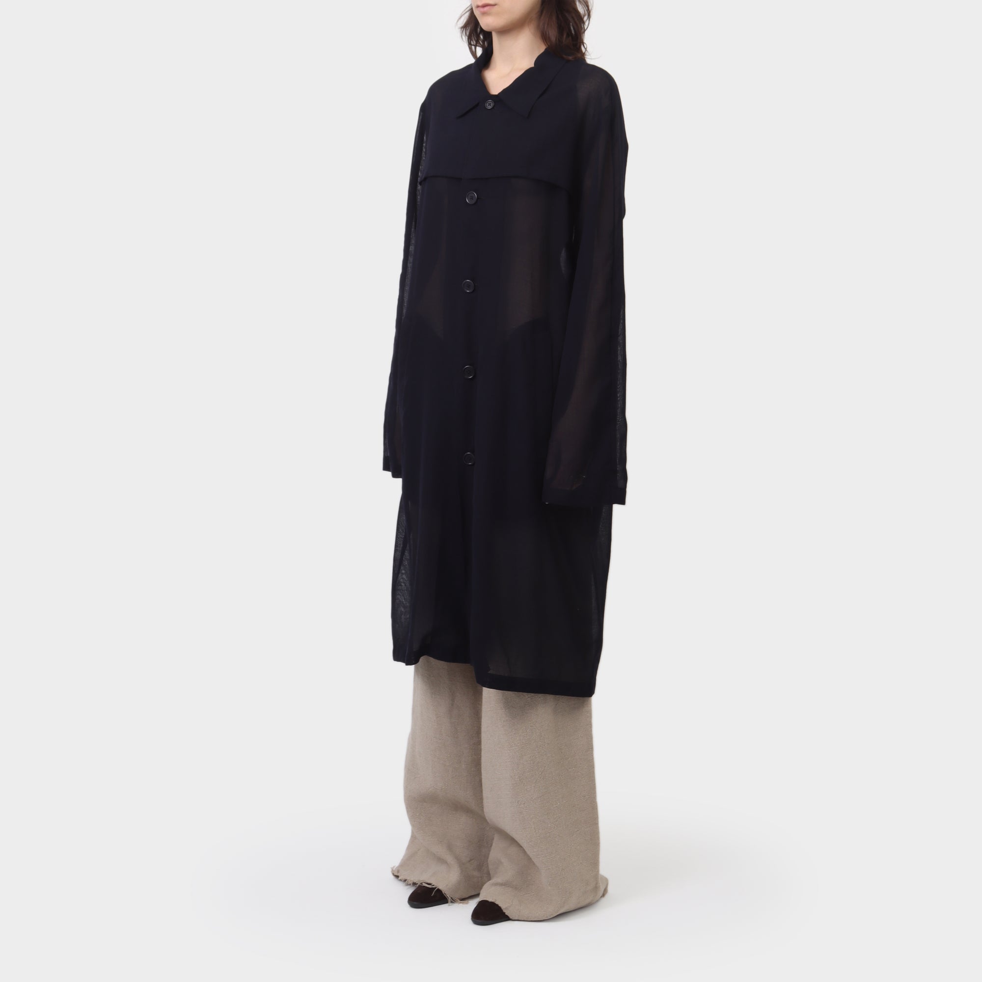 Zambesi Light Wool Gauze Trench Coat