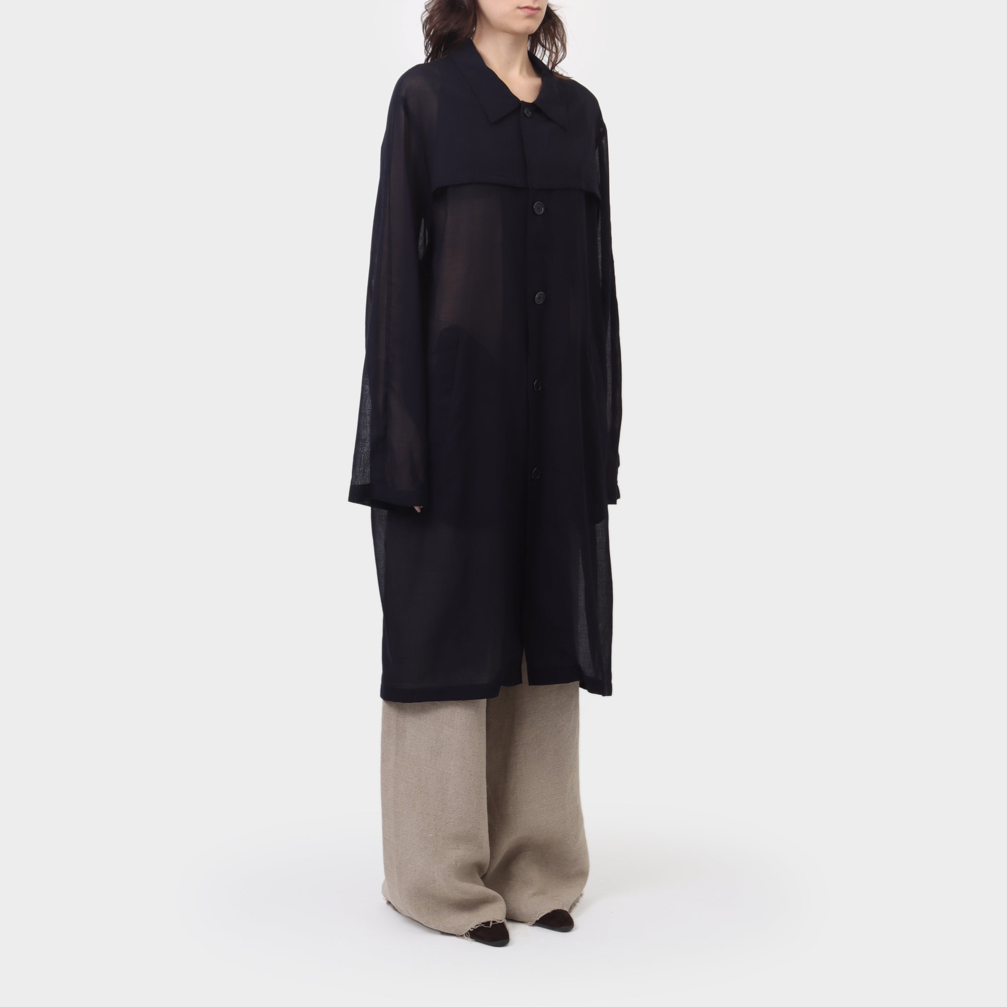 Zambesi Light Wool Gauze Trench Coat