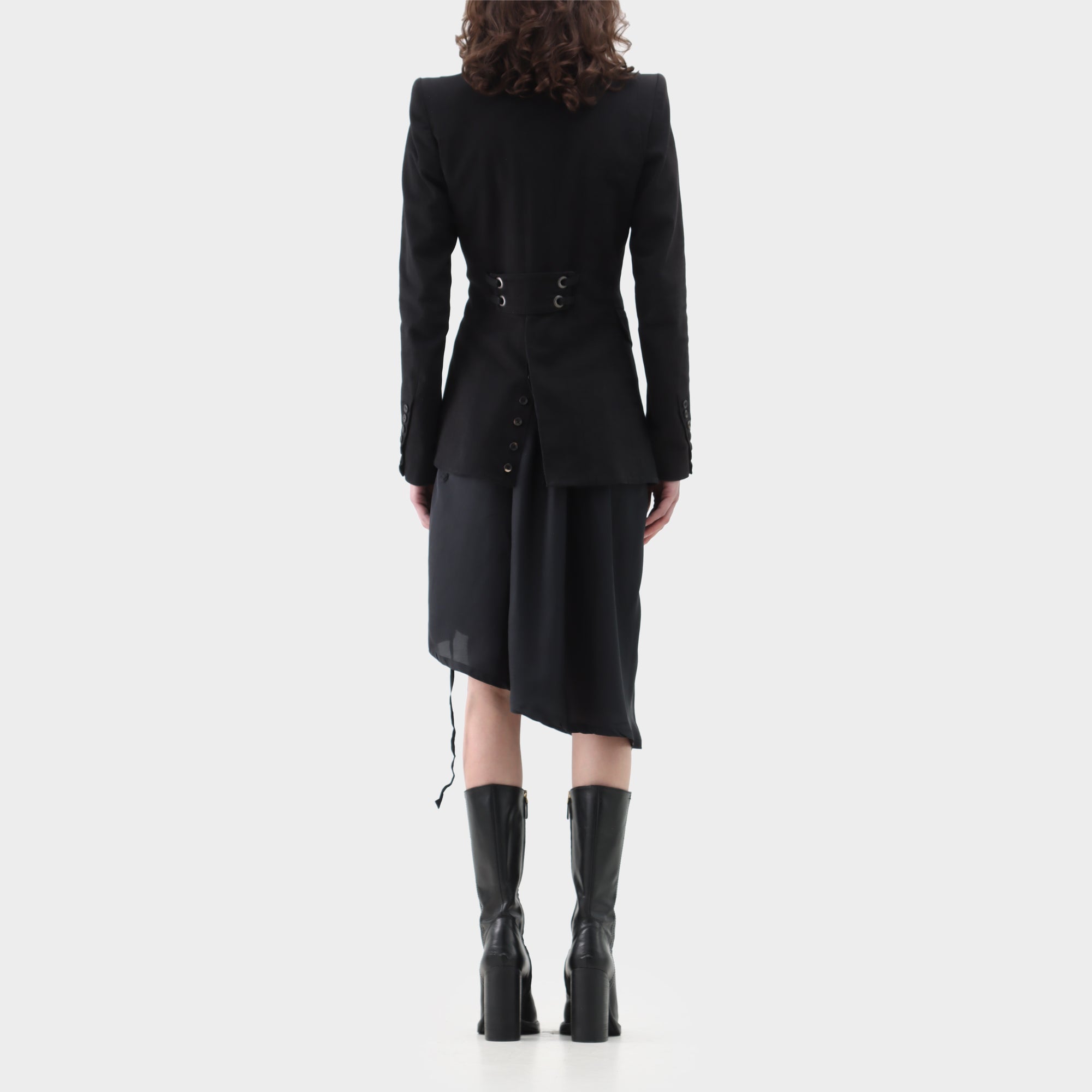 If 6 was 9 Denim Asymmetircal Blazer