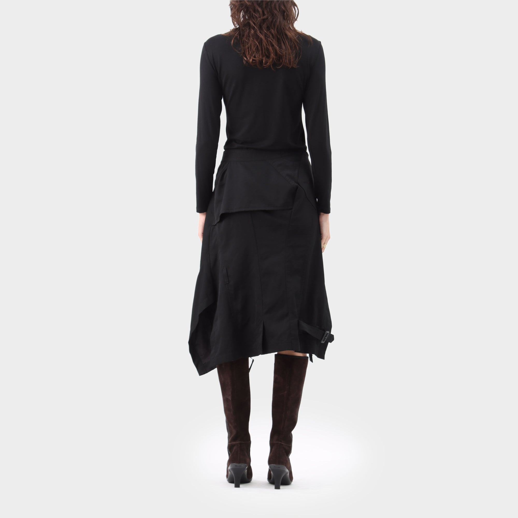 Junya Watanabe wool trench skirt