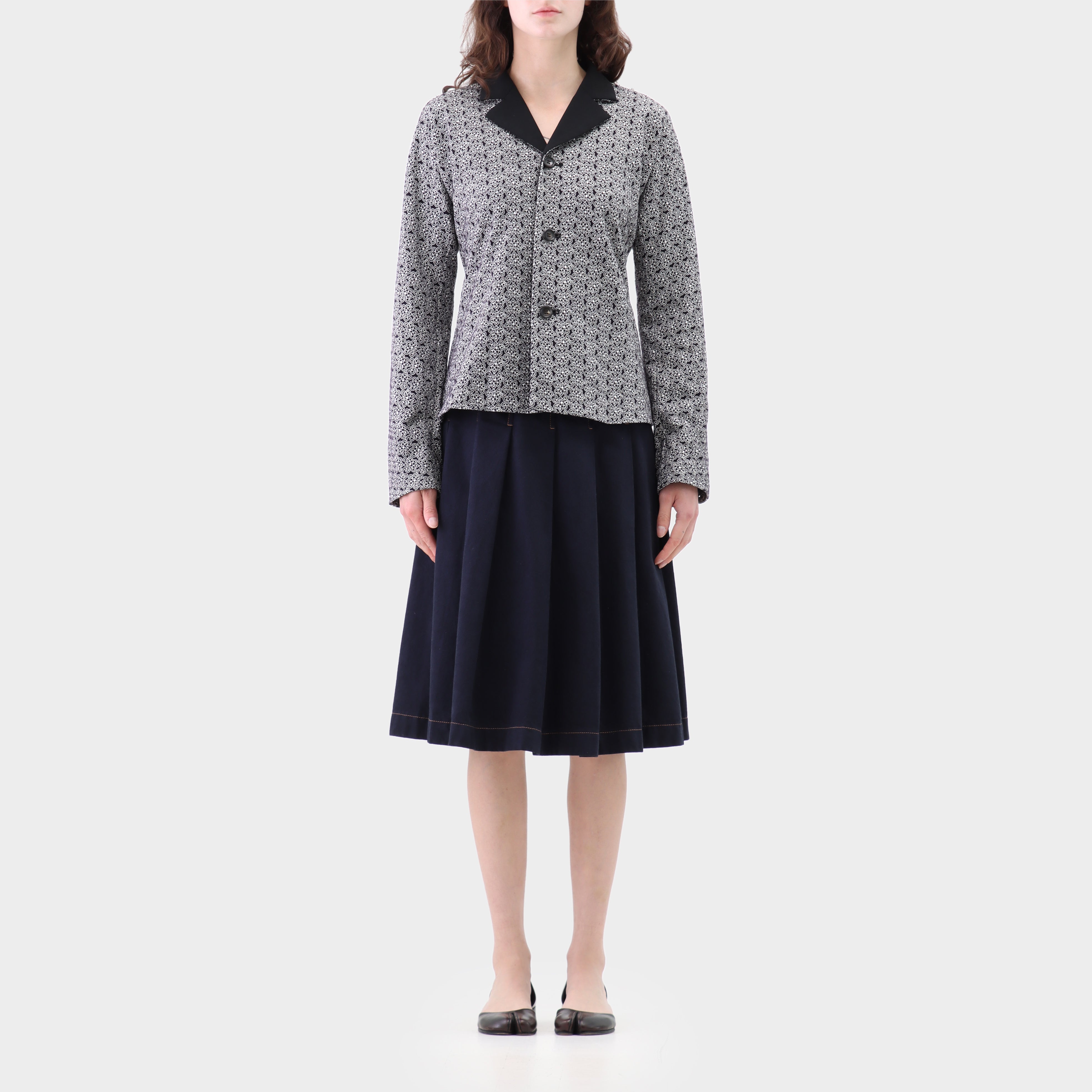 Tricot Comme des Garcons 1996 brown wool jersey cargo pocket shirt - womens S M