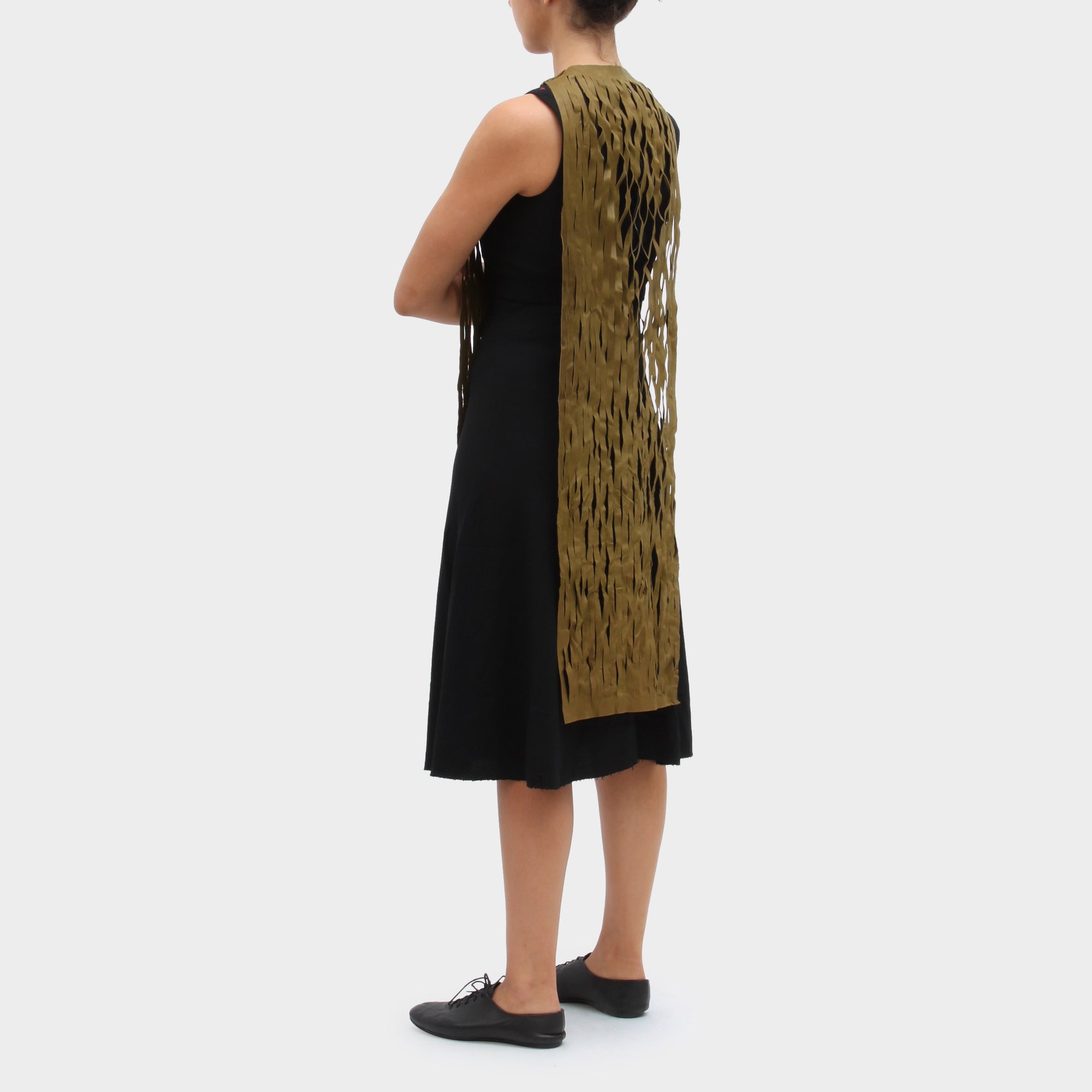 MA+ Green Lazercut Dress