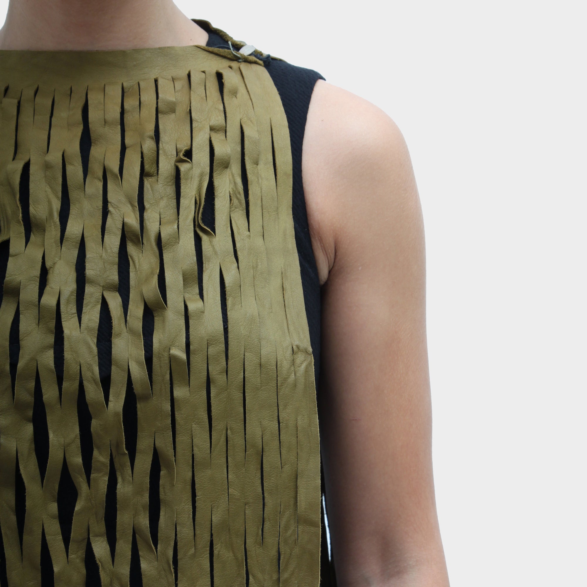 MA+ Green Lazercut Dress