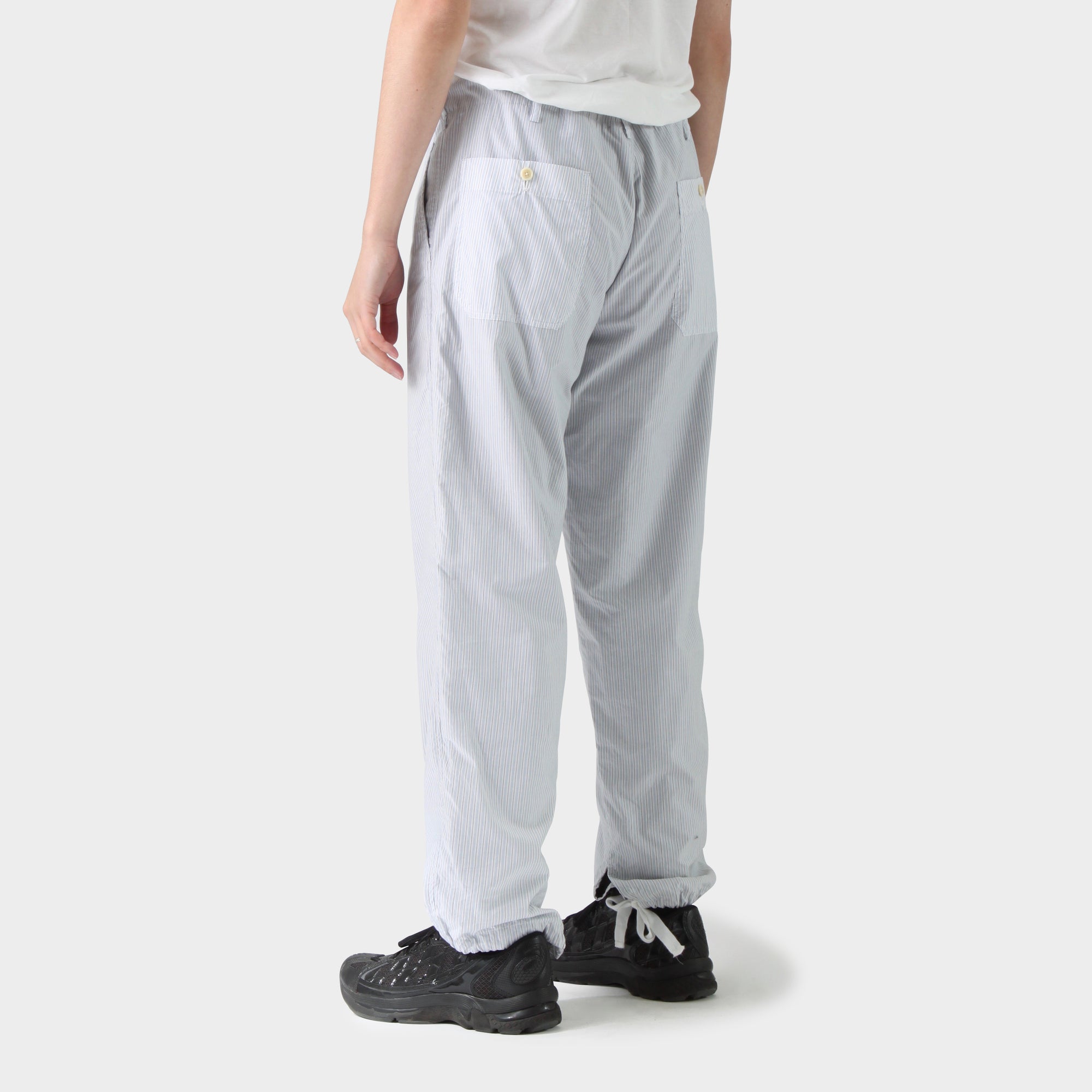 Yohji Yamamoto Striped Drawstring Pants