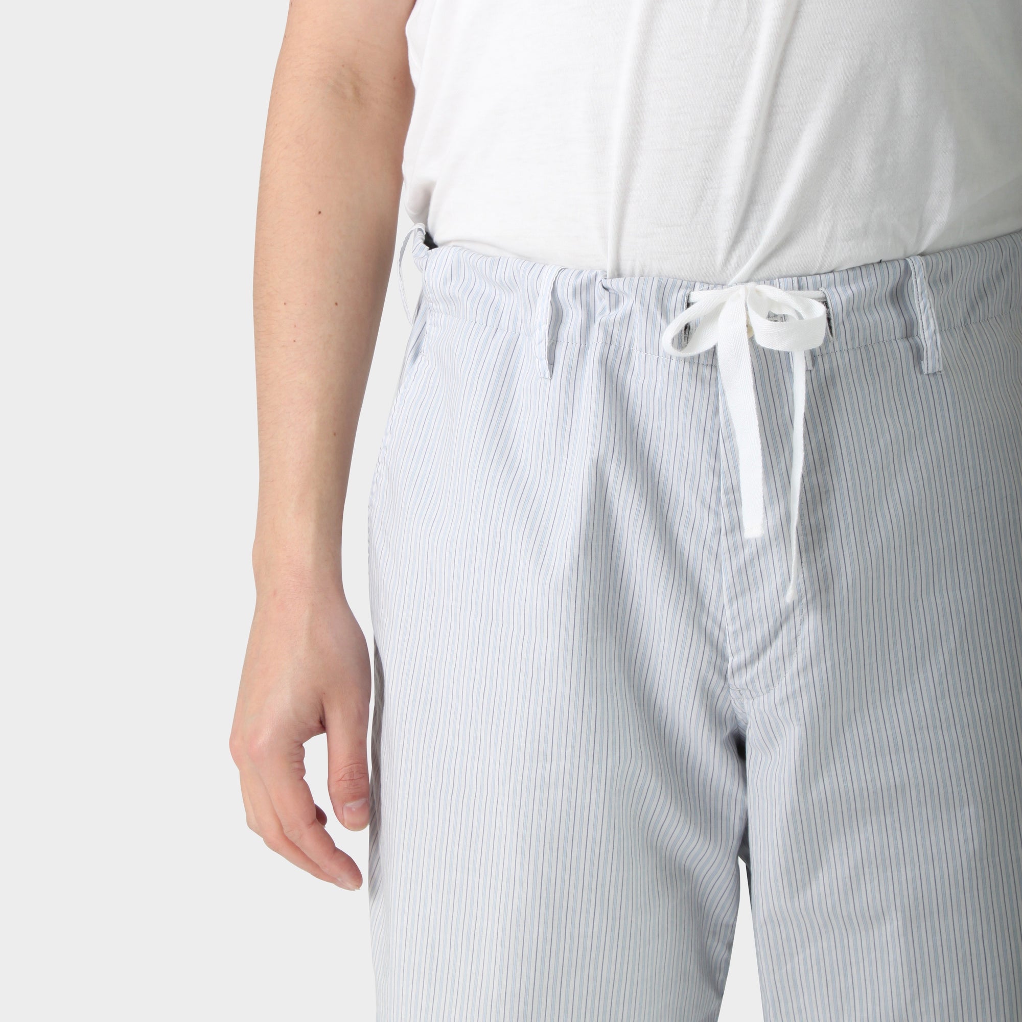 Yohji Yamamoto Striped Drawstring Pants