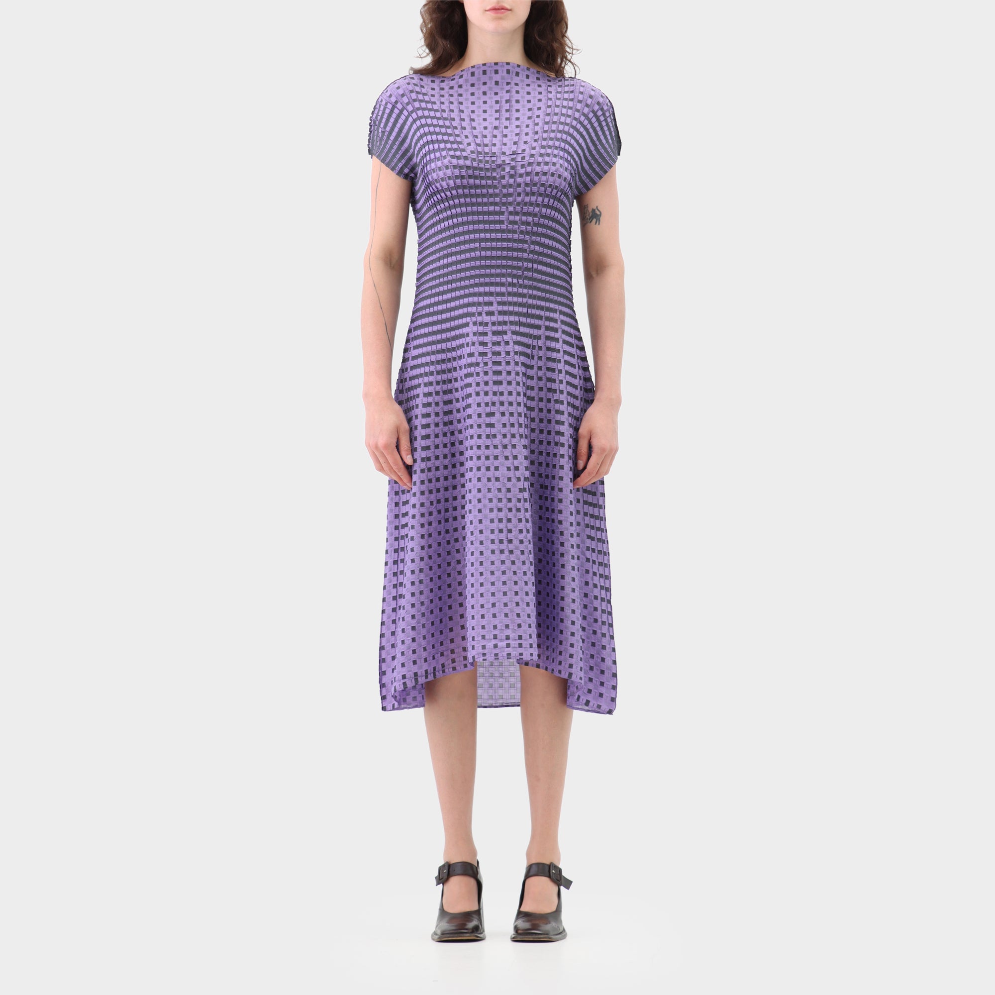 Issey Miyake box pleat midi dress