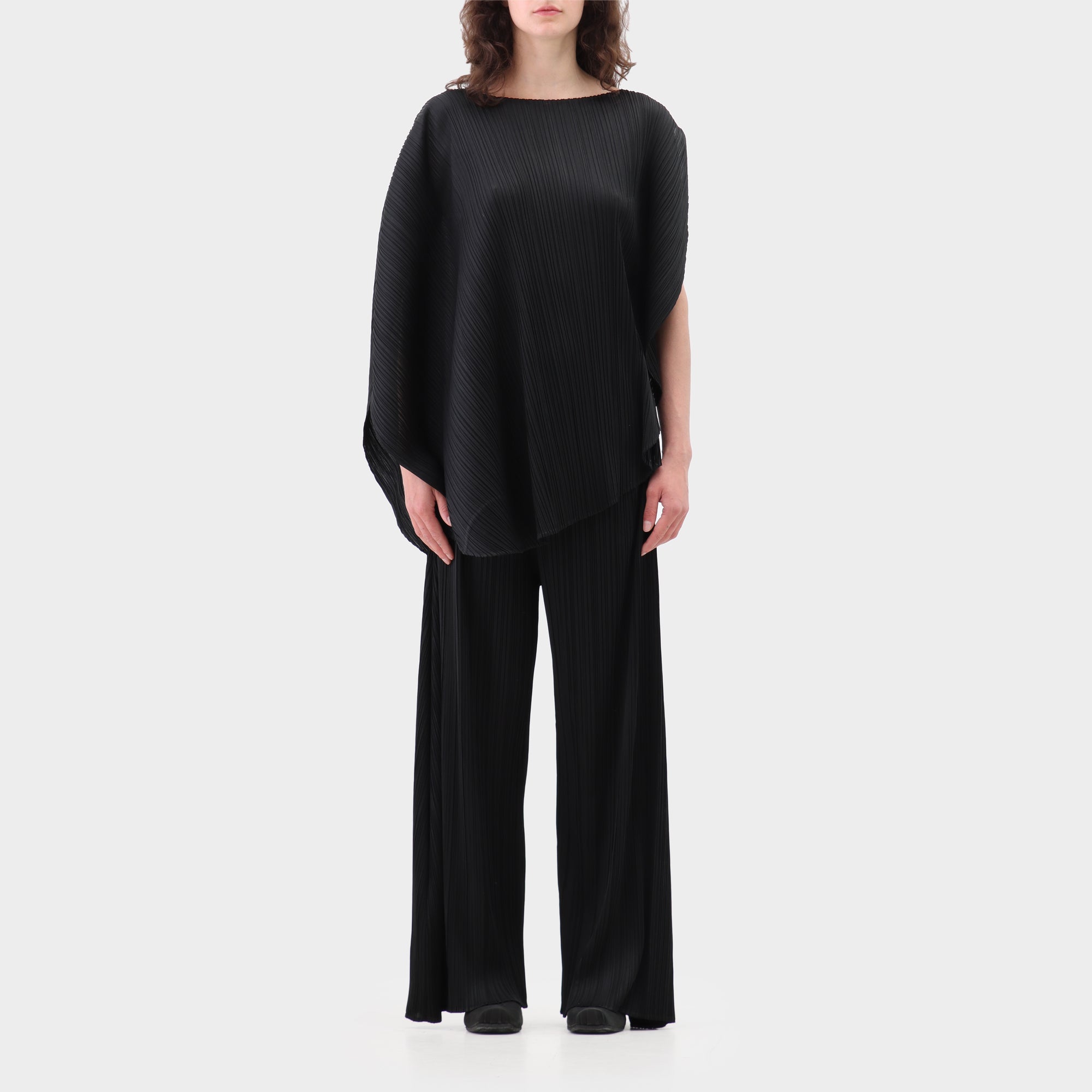 Pleats Please plisse curved top