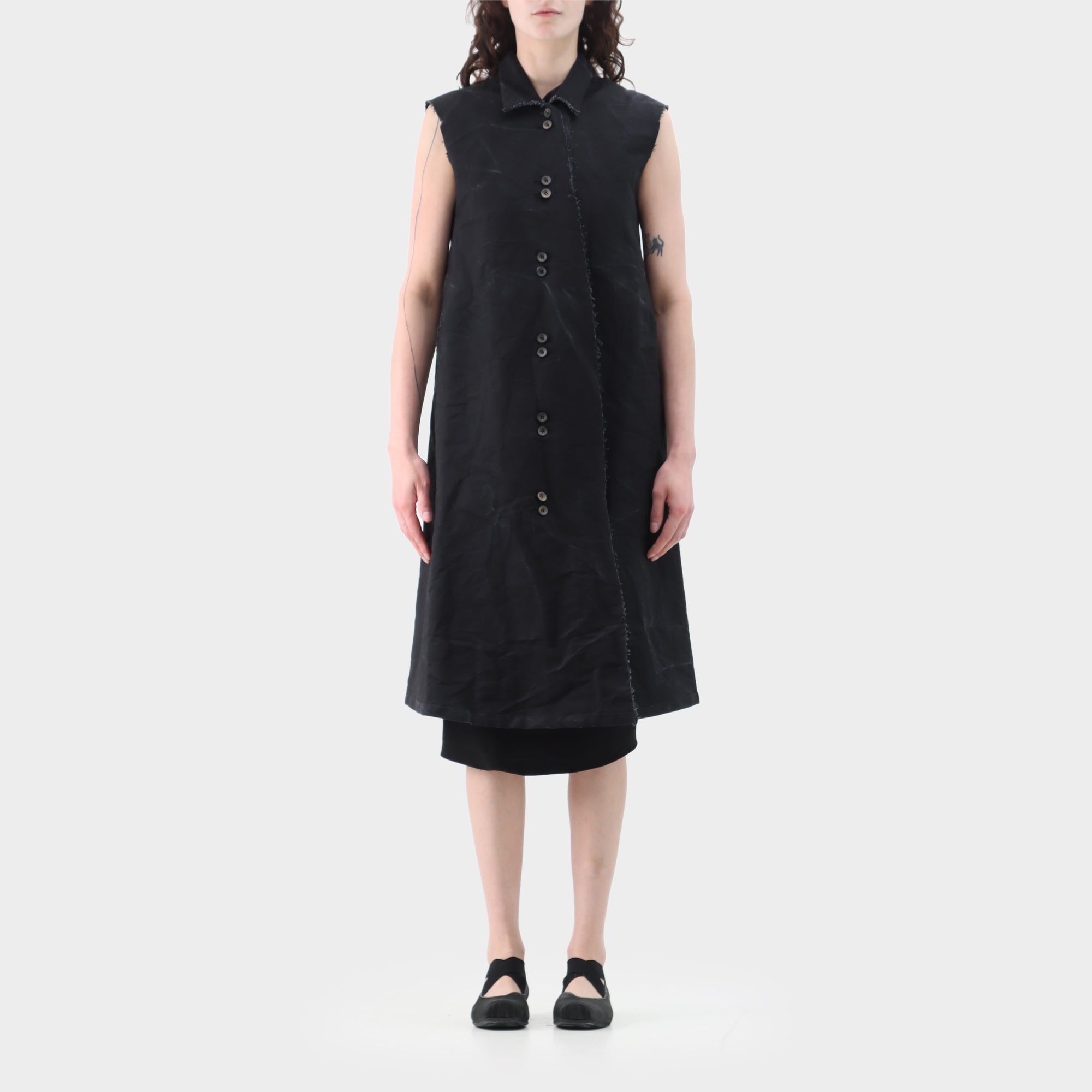 PR Patterson No Sleeve Button Dress