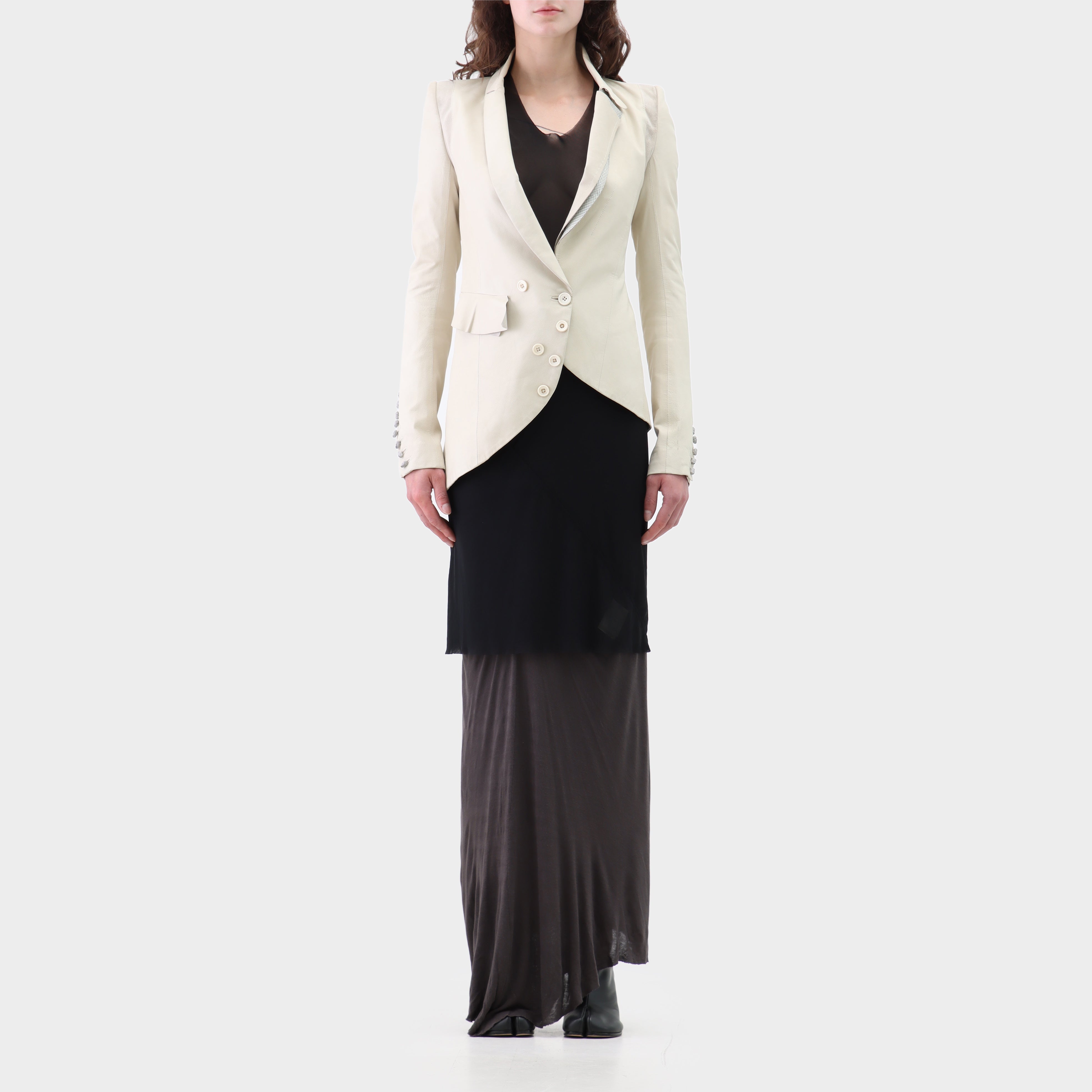 If Six Was Nine Asymmetric Leather Blazer – Shop Bruce
