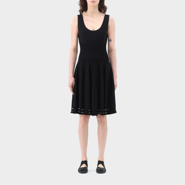 Alexander McQueen Knit Scallop Hem Dress