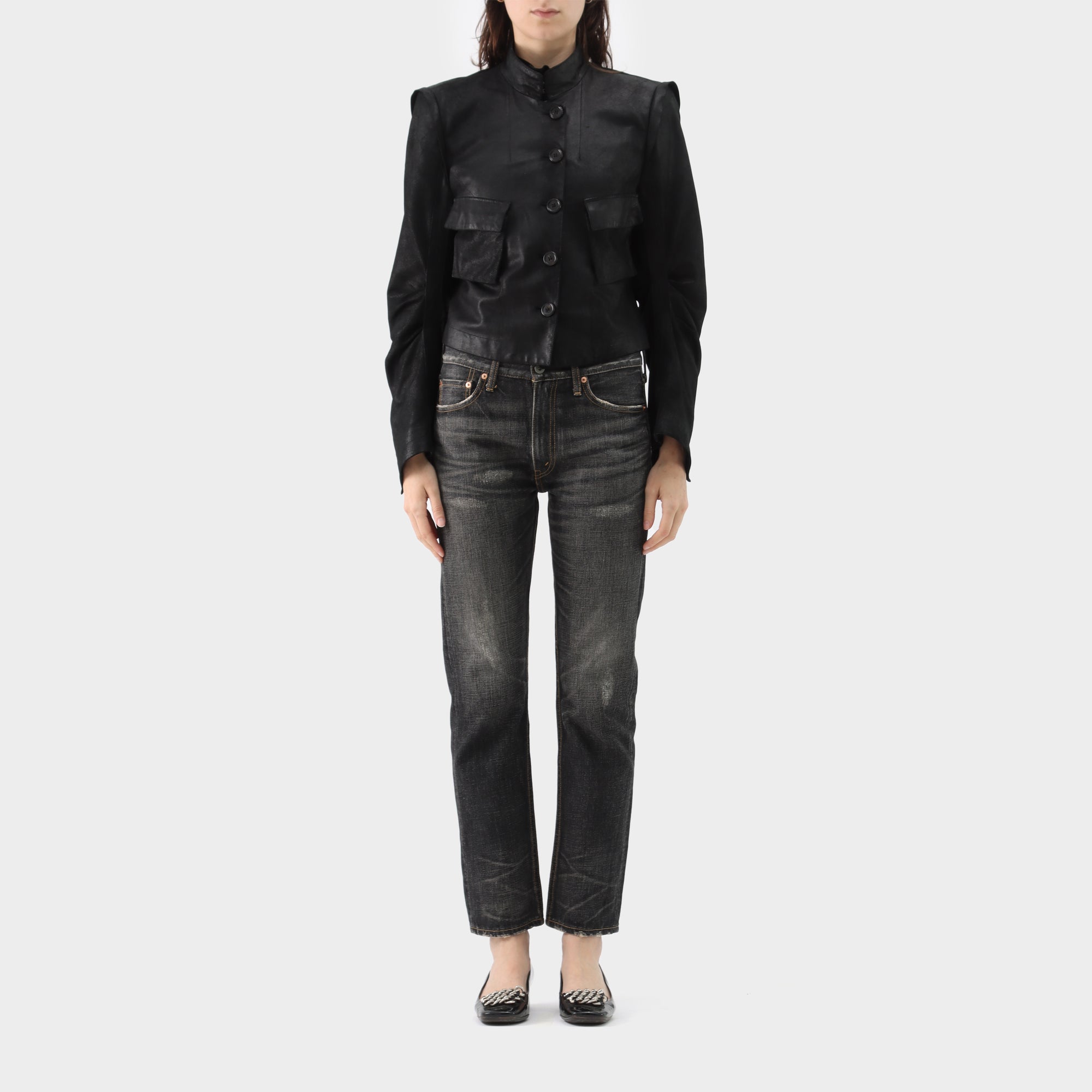 Ann Demeulemeester Victorian Leather Jacket