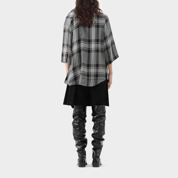 Balenciaga Check Oversized Shirt