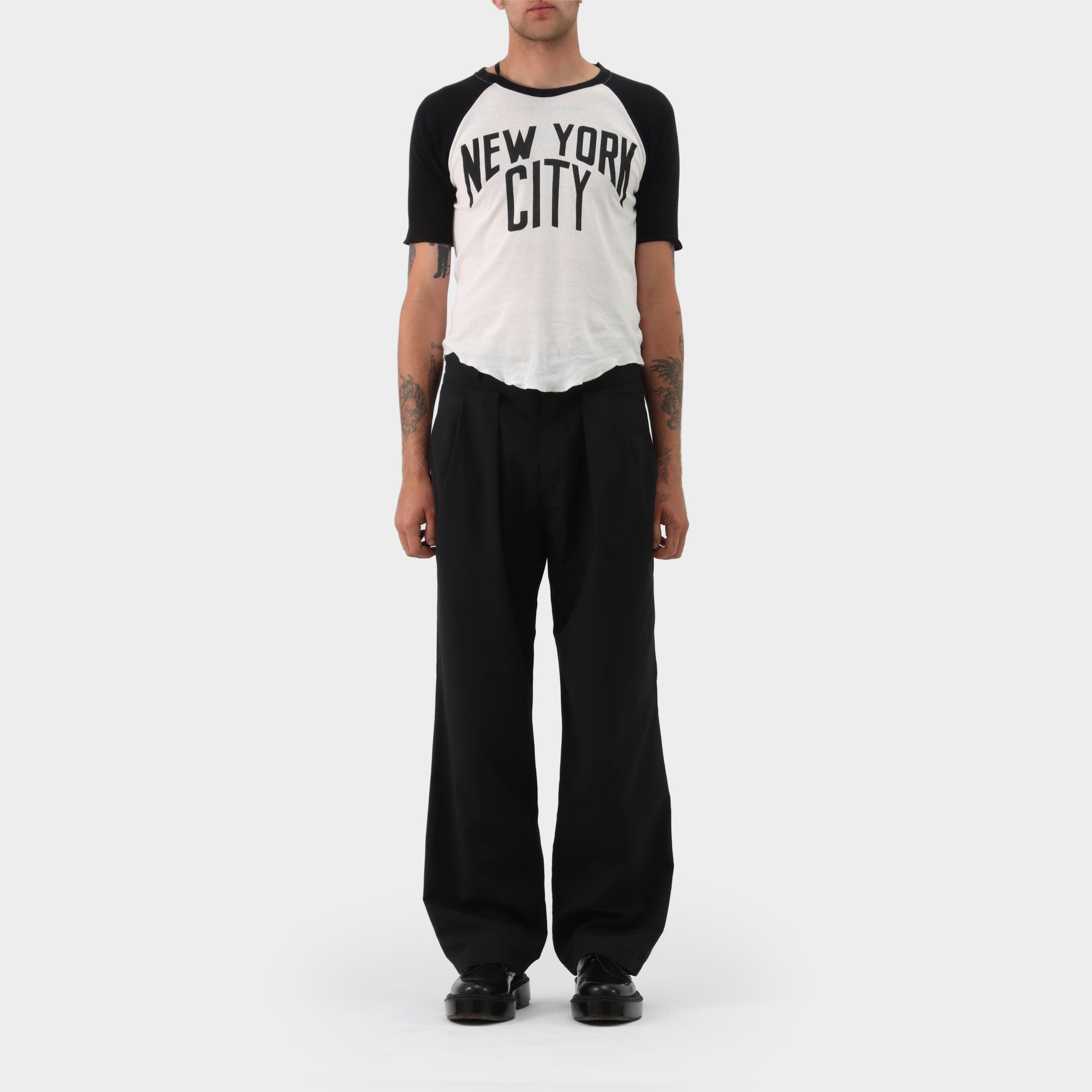 Balenciaga Paris Nylon Wide Leg Trousers