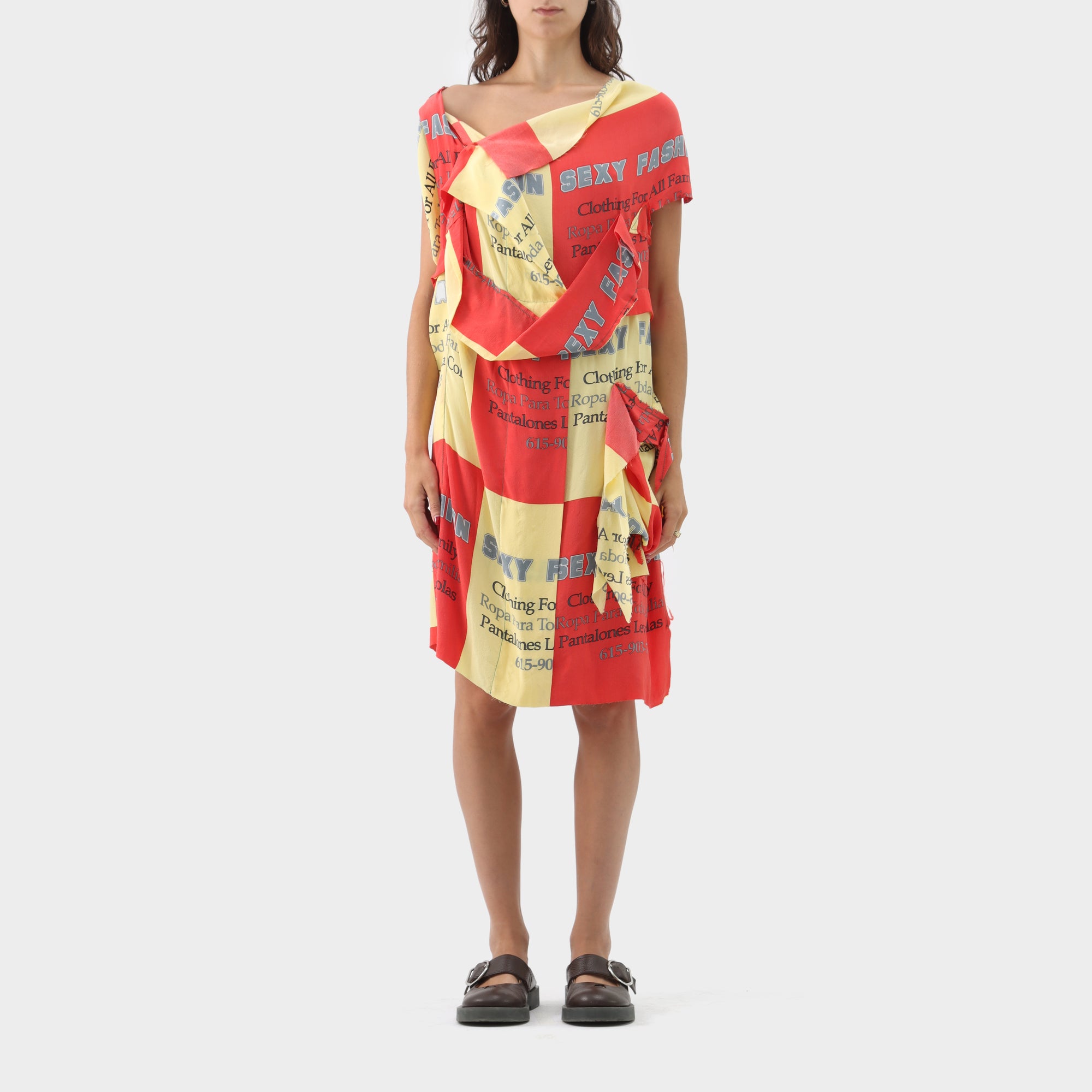 Bernhard Wilhelm Silk Printed Patchwork Dress