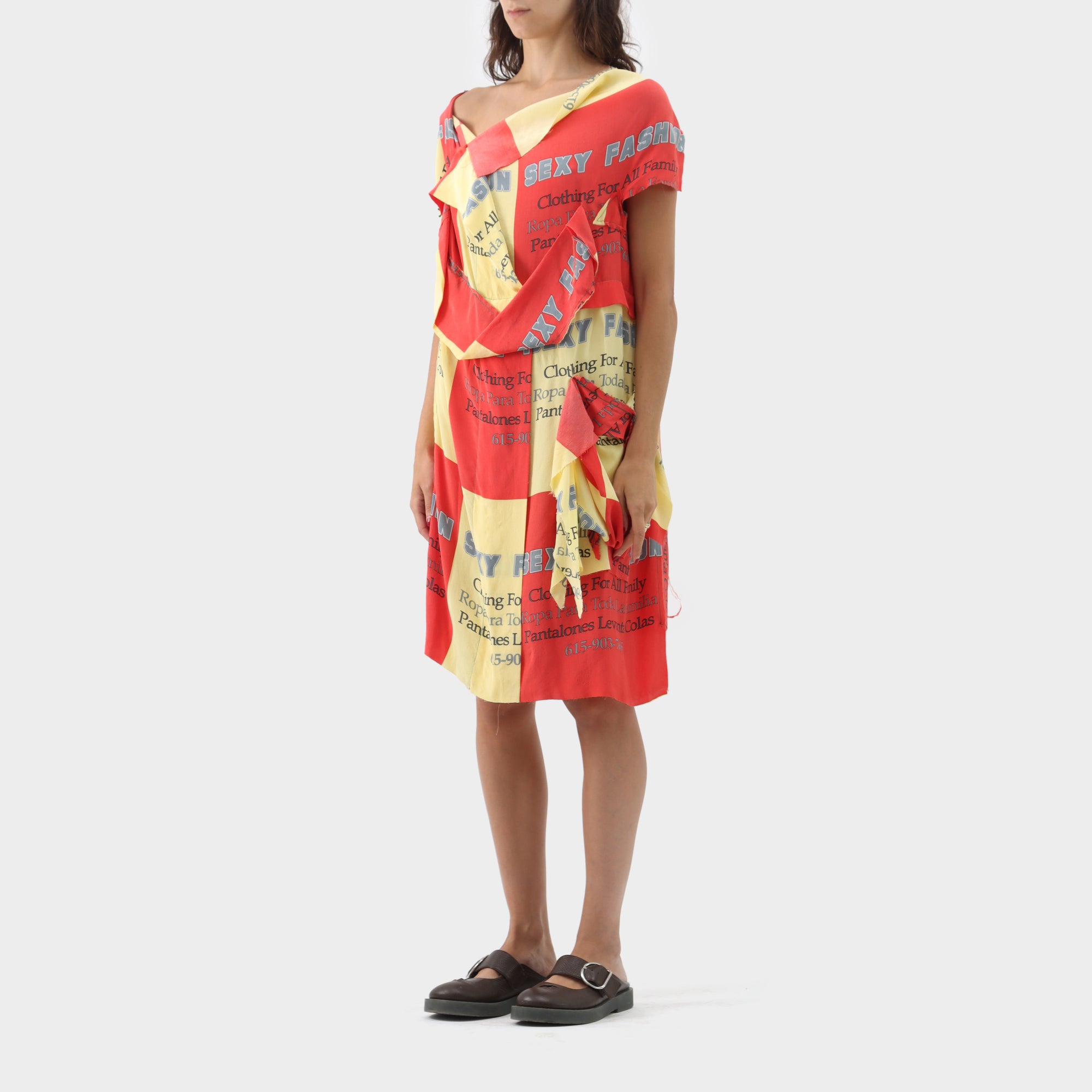 Bernhard Wilhelm Silk Printed Patchwork Dress