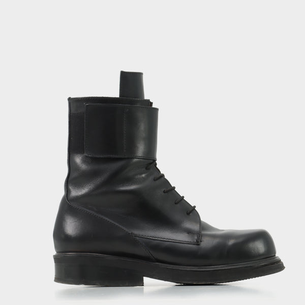 Dirk Bikkembergs Velcro Closure Leather Boots