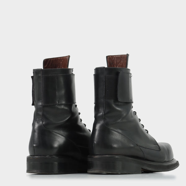 Dirk Bikkembergs Velcro Closure Leather Boots