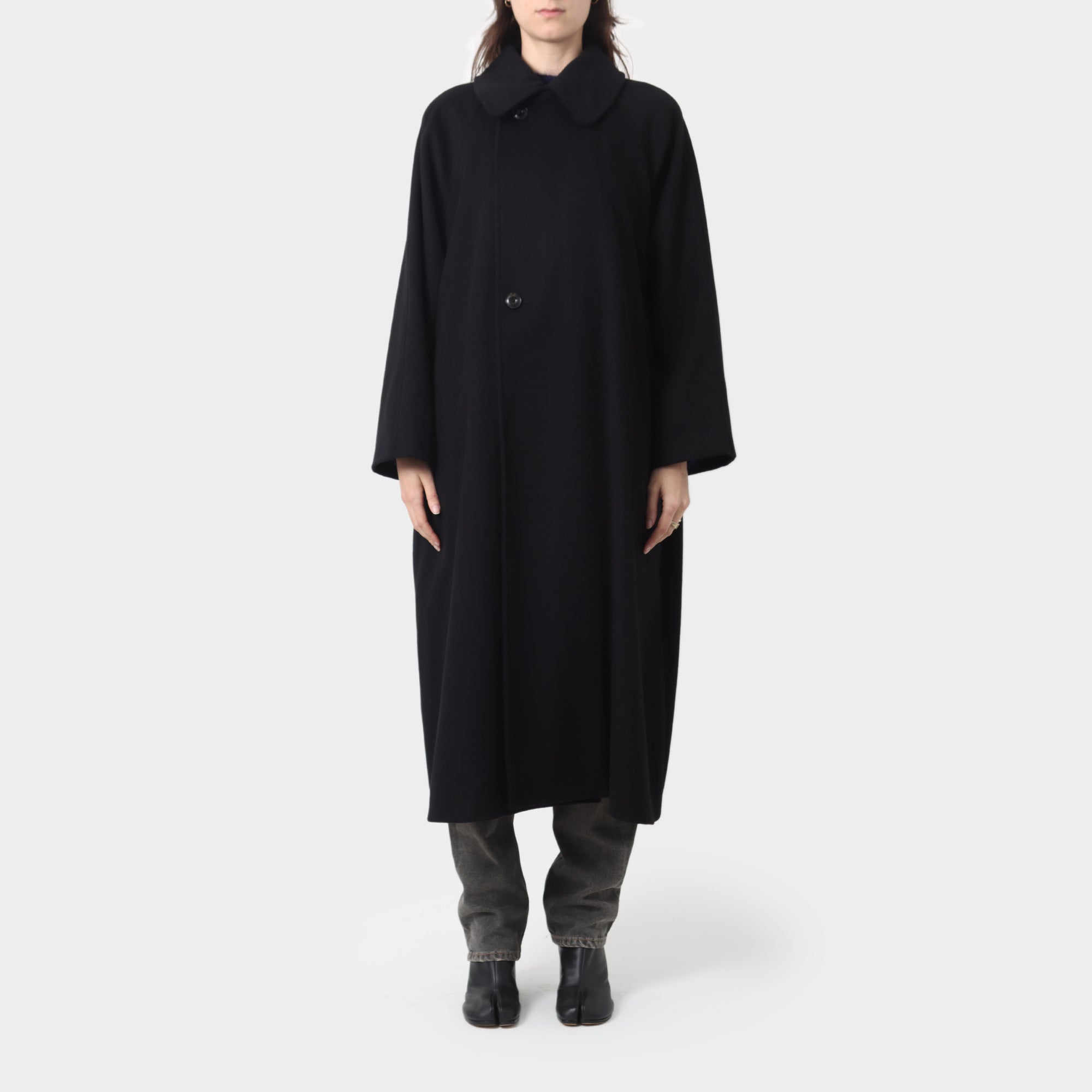 ÉCOLE DE CURIOSITÉS Wool & Cashmere trench coat