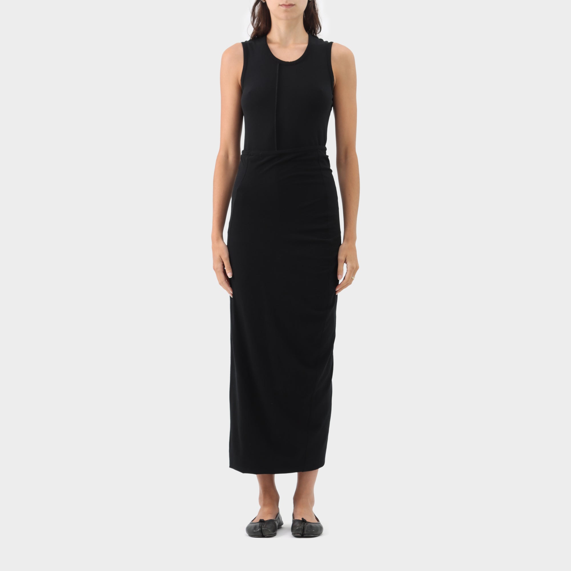 Comme des Garçons Comme des Garçons Stretch Turn Up Long Dress