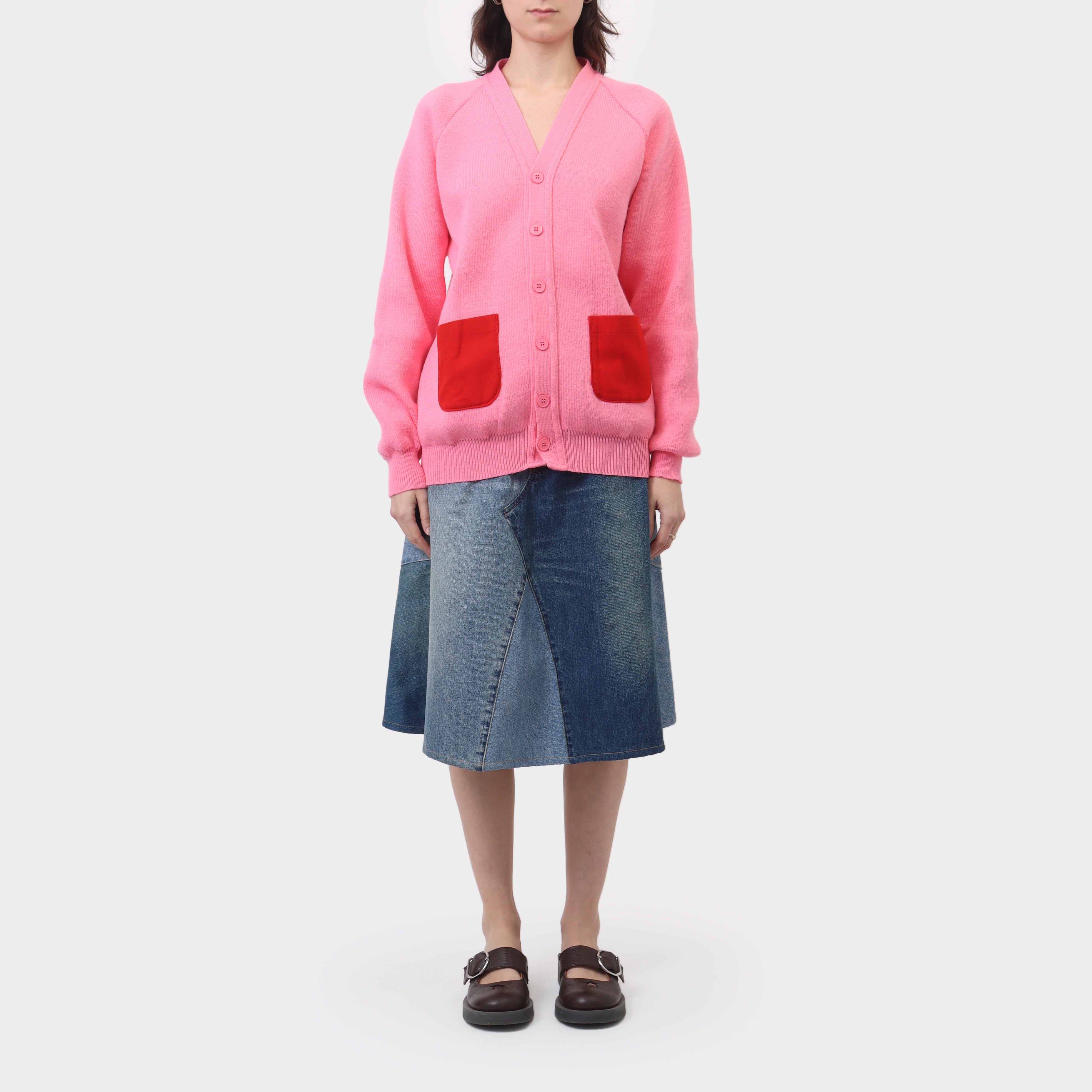 COMME des GARCONS GIRL / コムデギャルソンガール | lochaven of Scotland フリルカラー カーディガン | L | ネイビー | レディース COMME des GARCONS GIRL - COMME des GARCONS GIRL / コムデギャルソン