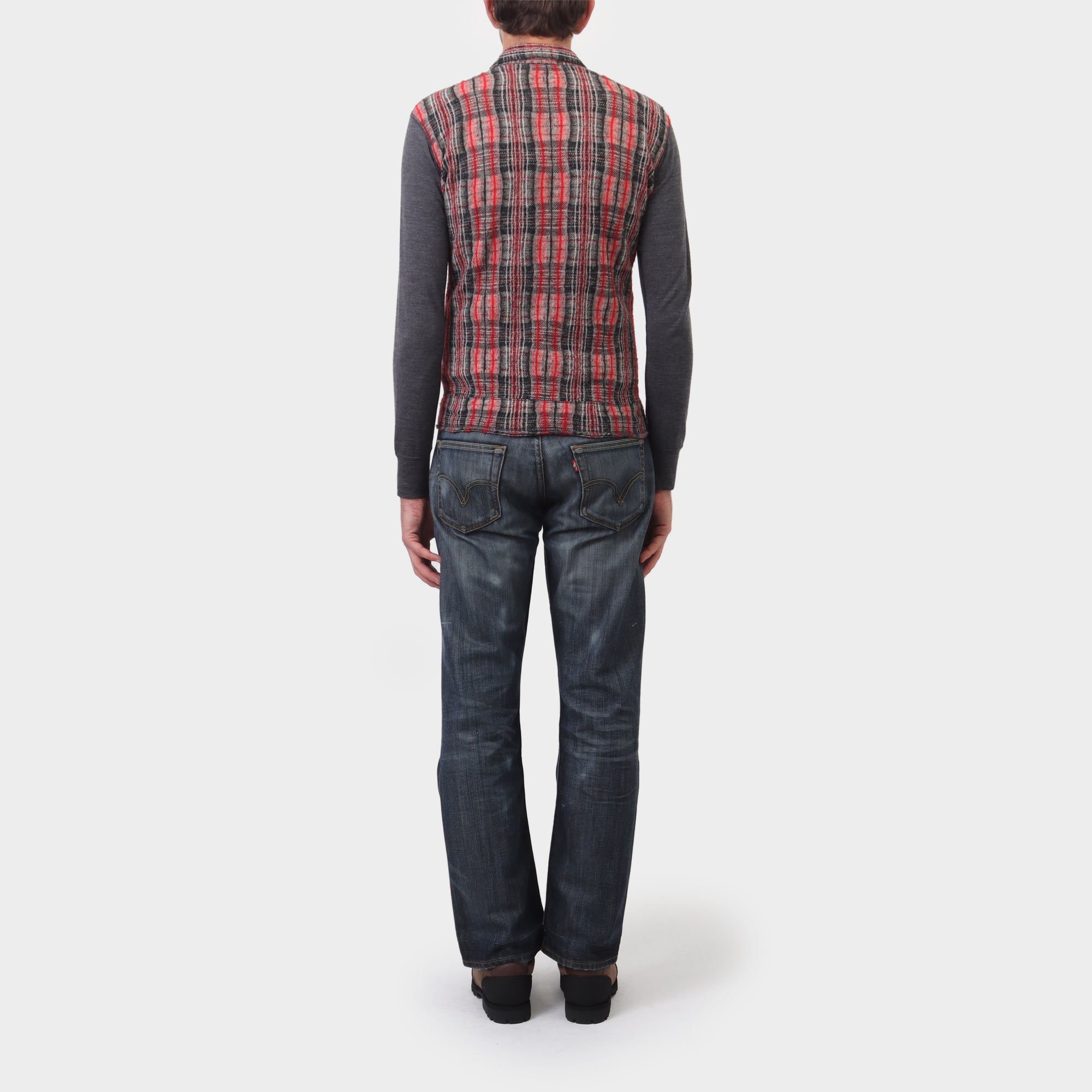 Comme des Garçons Homme Plaid Wool Zip Jacket