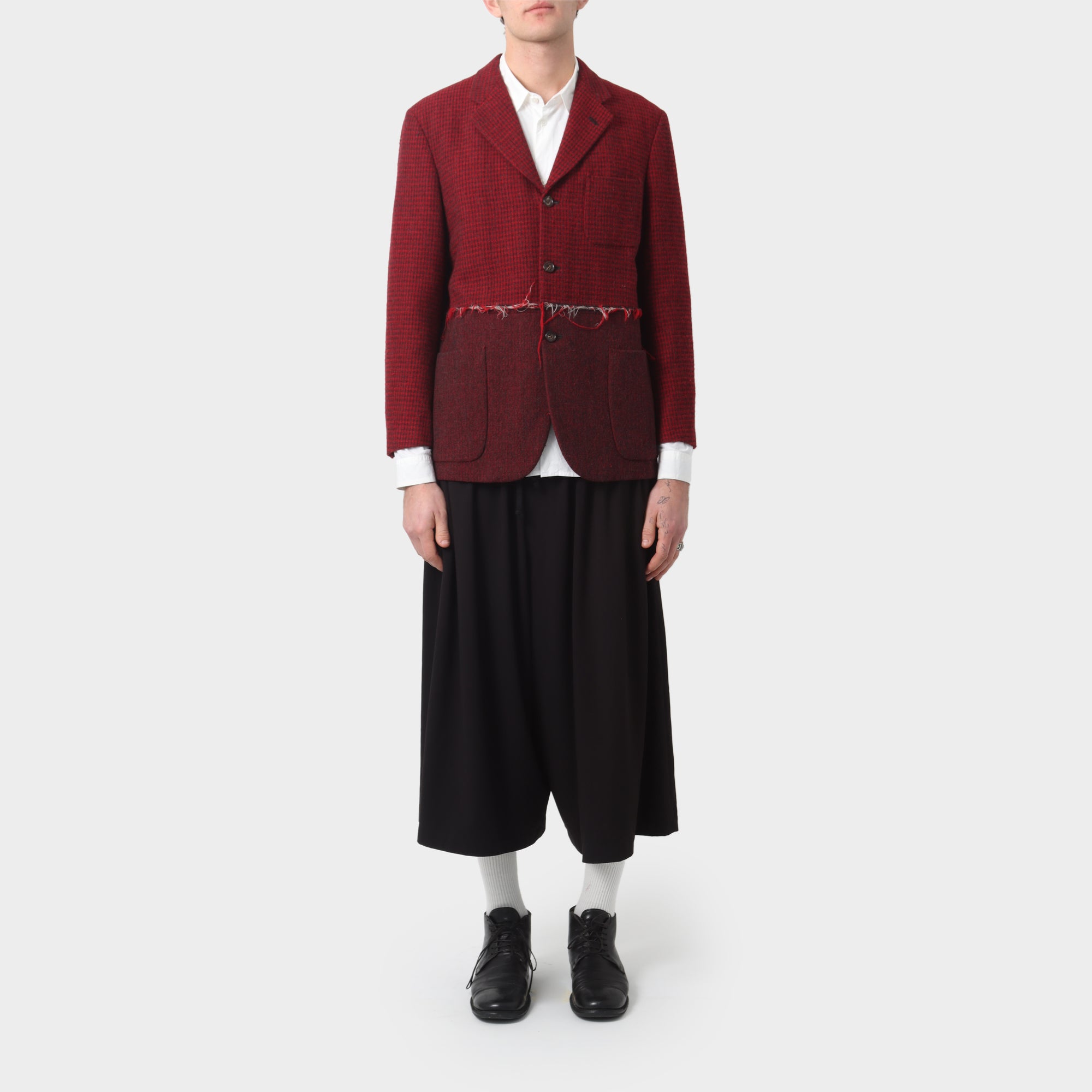 Comme des Garçons Homme Spliced Wool Boucle Jacket