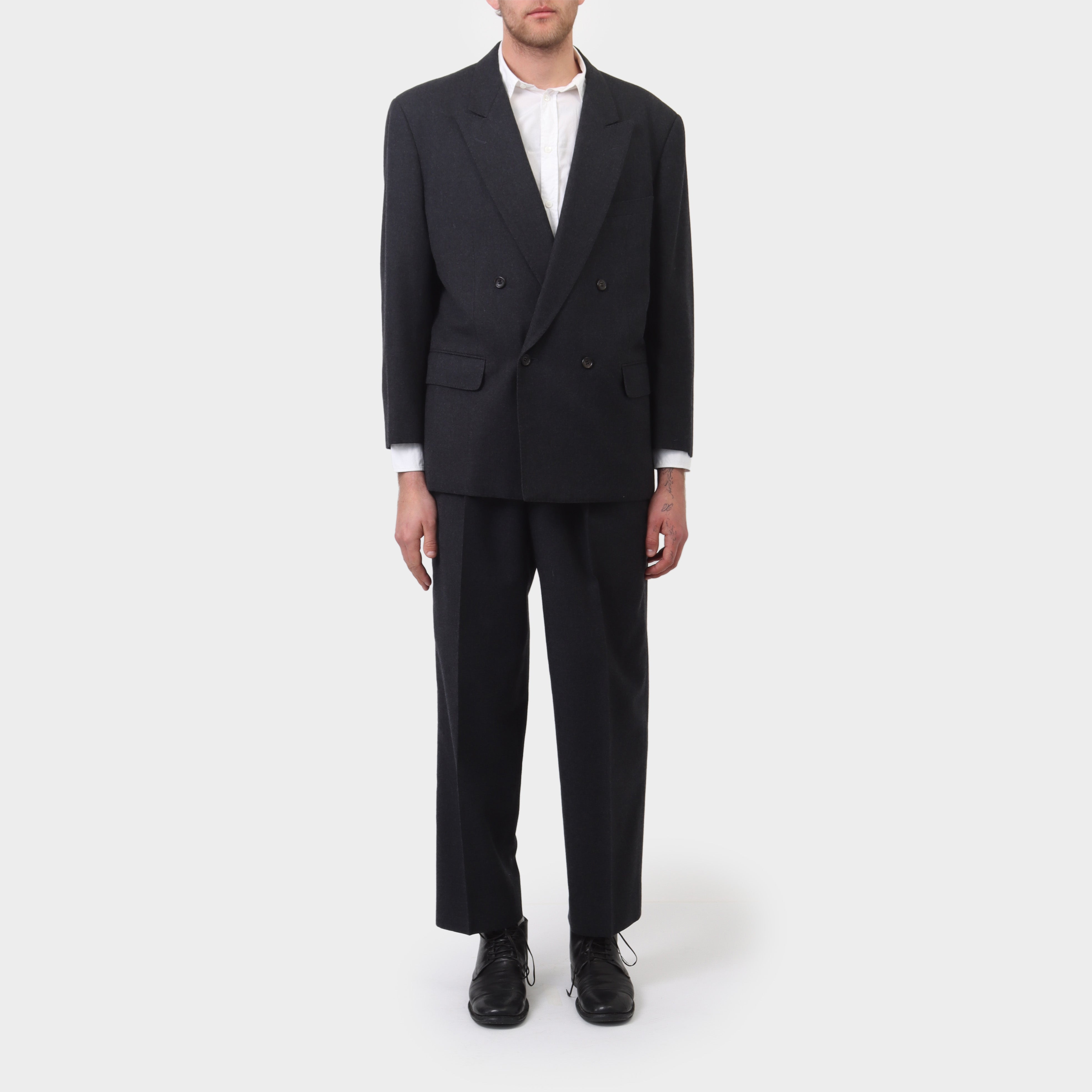【送料&関税込】Comme Des GarAons Double-breasted Caban Comme des Garçons Homme Plus Laine Wool Double Breasted Suit