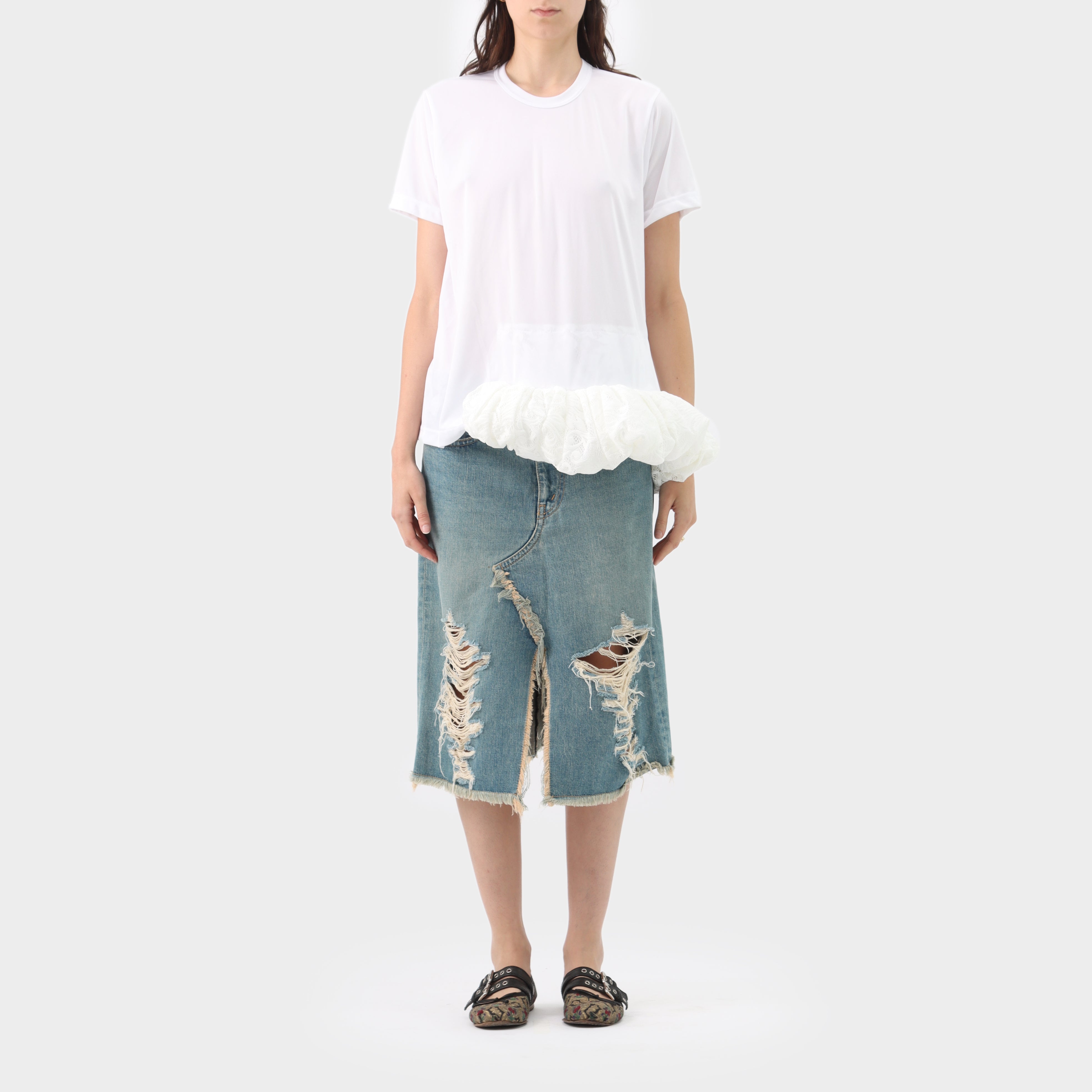 Comme des Garçons Puff Lace Hem Shirt – Shop Bruce