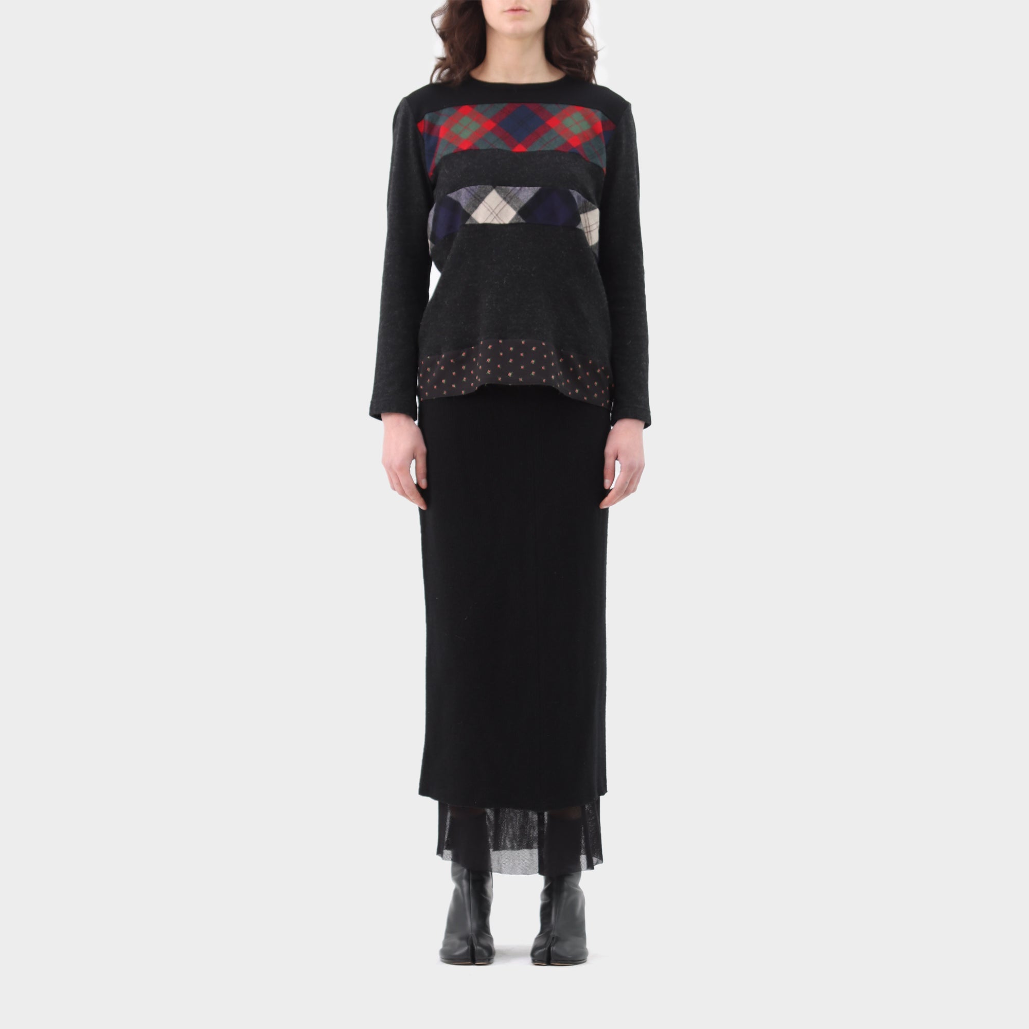Junya Watanabe Wool Jersey Panelled Top