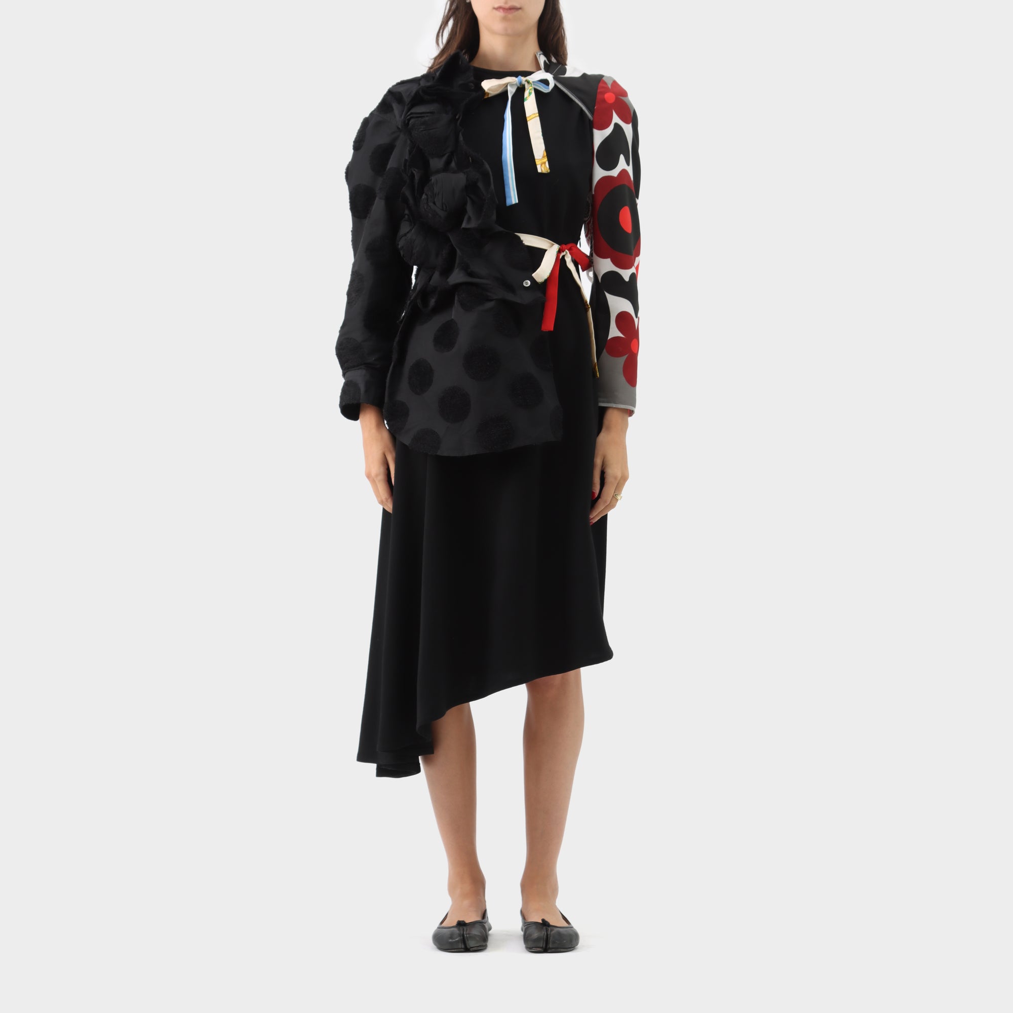 Comme des Garçons Recycled Scarf Tie-up Half jacket