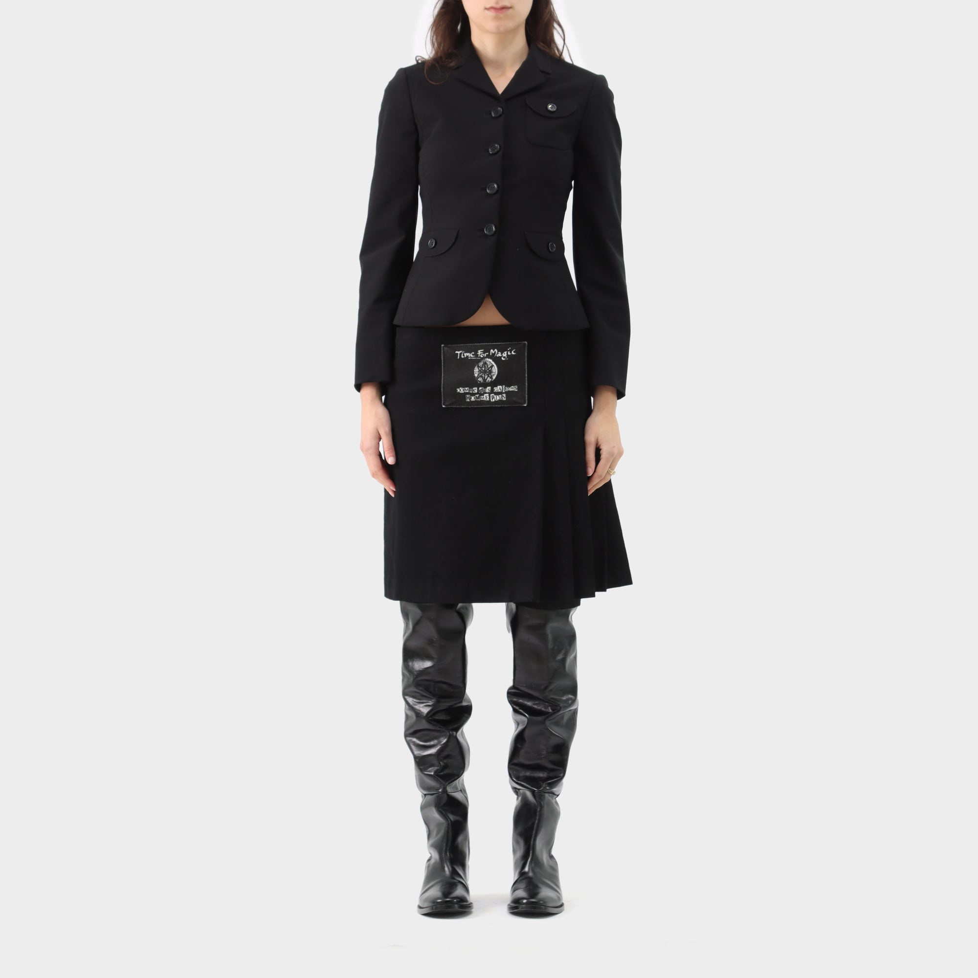 Comme des Garçons Homme Plus 'Time for Magic' Wool Pleated Wrap Shorts