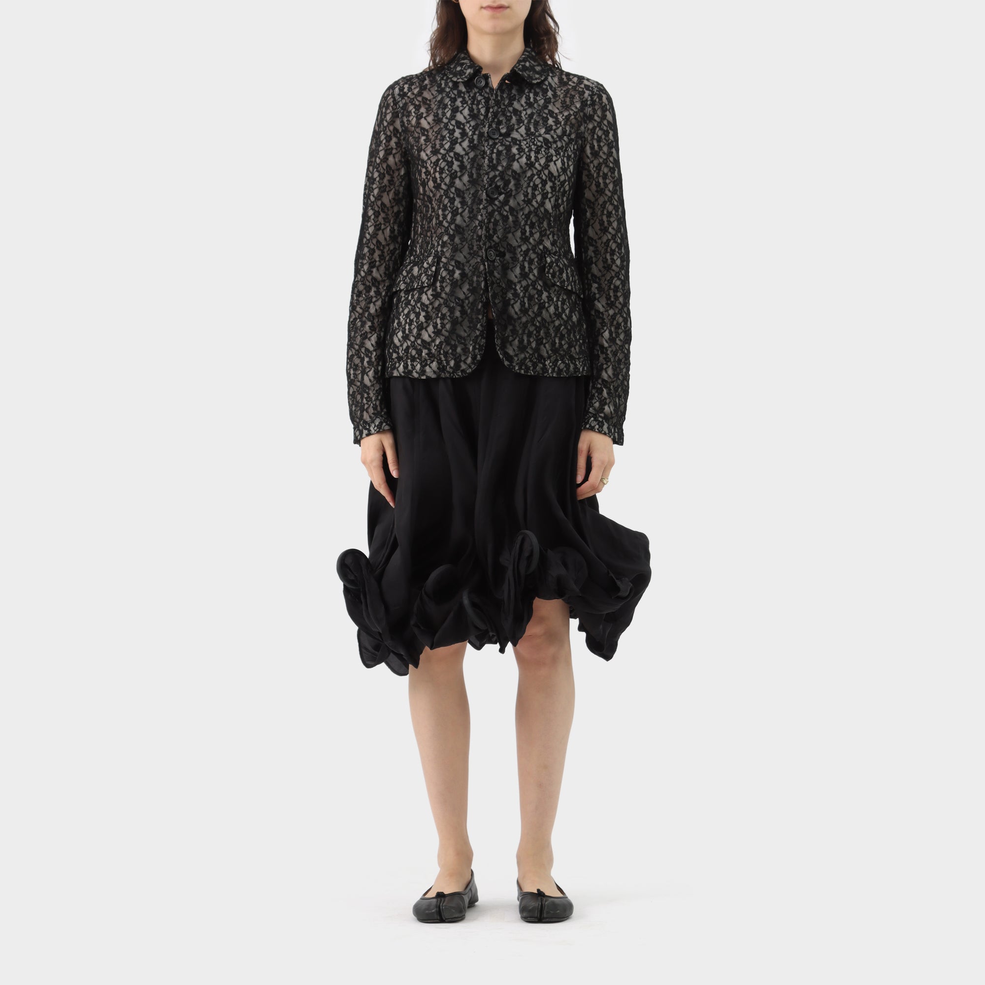 Comme des Garçons Tricot Floral Lace Jacket