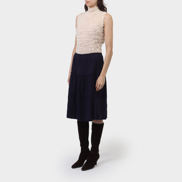 Comme des Garçons Panelled Lace Lined Skirt