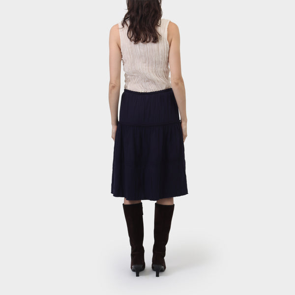 Comme des Garçons Panelled Lace Lined Skirt