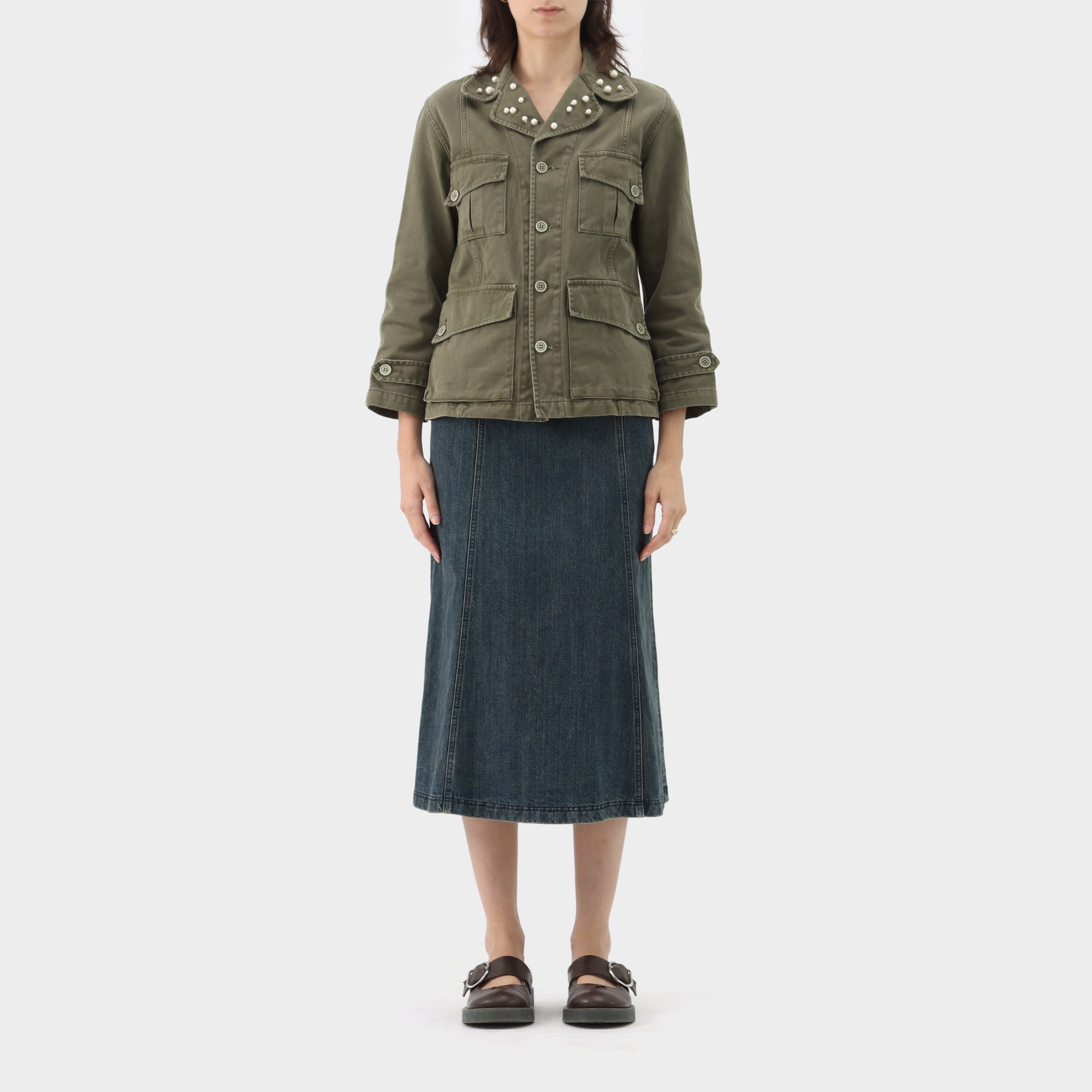 Comme des Garçons Tricot Pearl Collar Utility Jacket