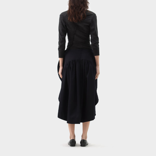 Comme des Garçons Wool Gathered Circle Skirt