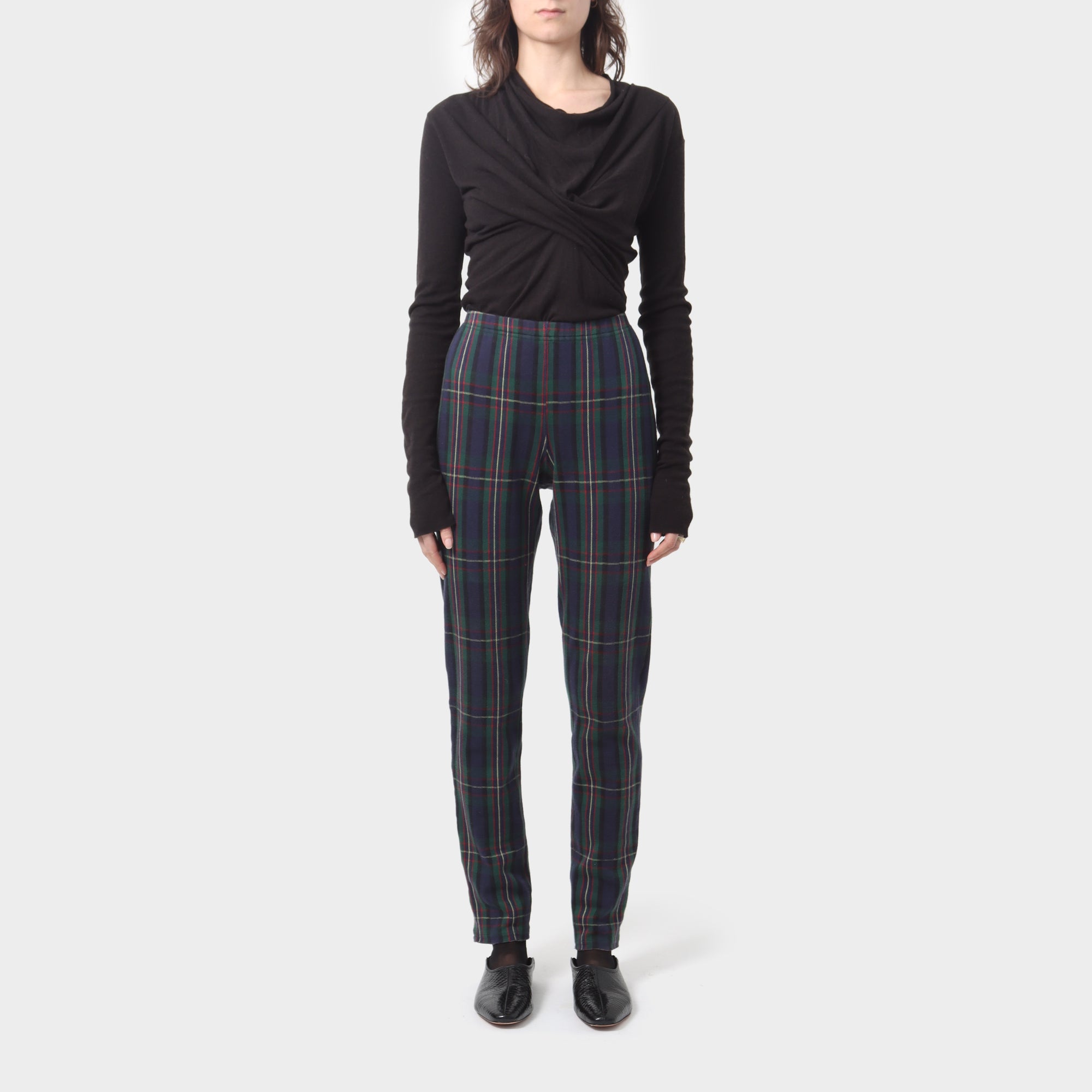 Comme des Garçons Cotton Tartan Leggings