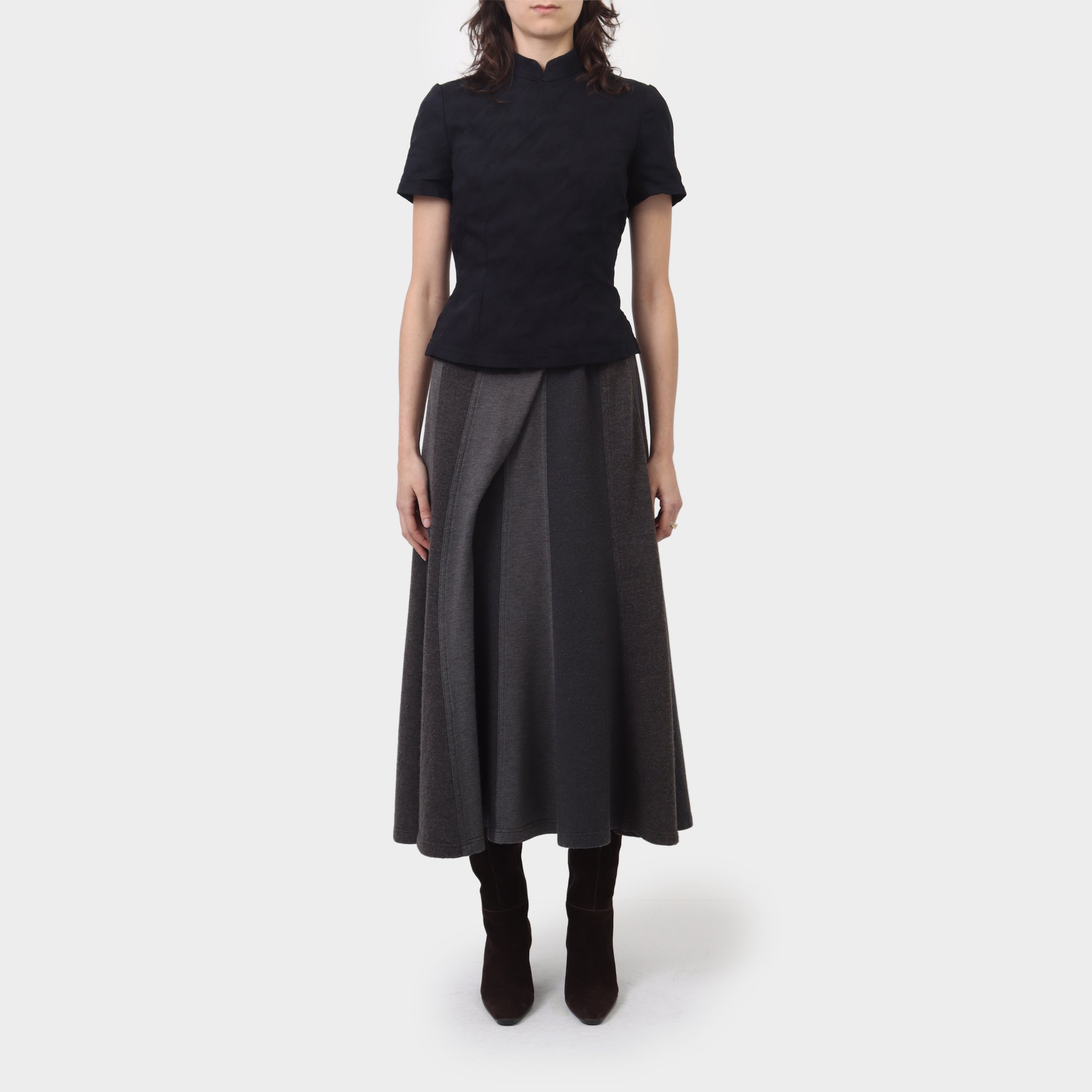 Comme des Garçons Dome Closure Floral Blouse