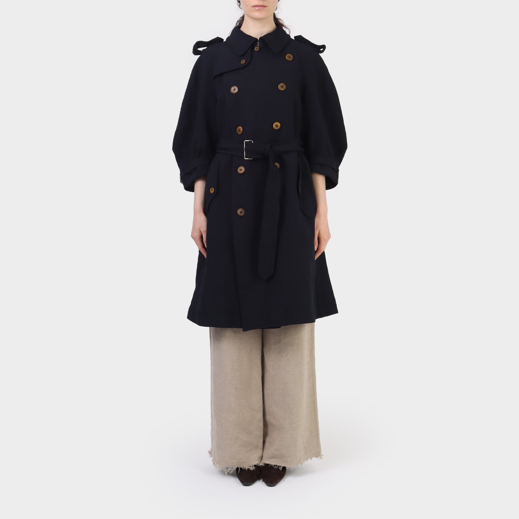 Comme des Garçons Comme des Garçons Double Breasted Trench Coat