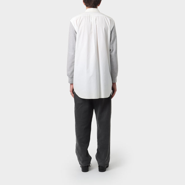 Comme des Garçons SHIRT Oversized Shirt with Jersey Sleeves