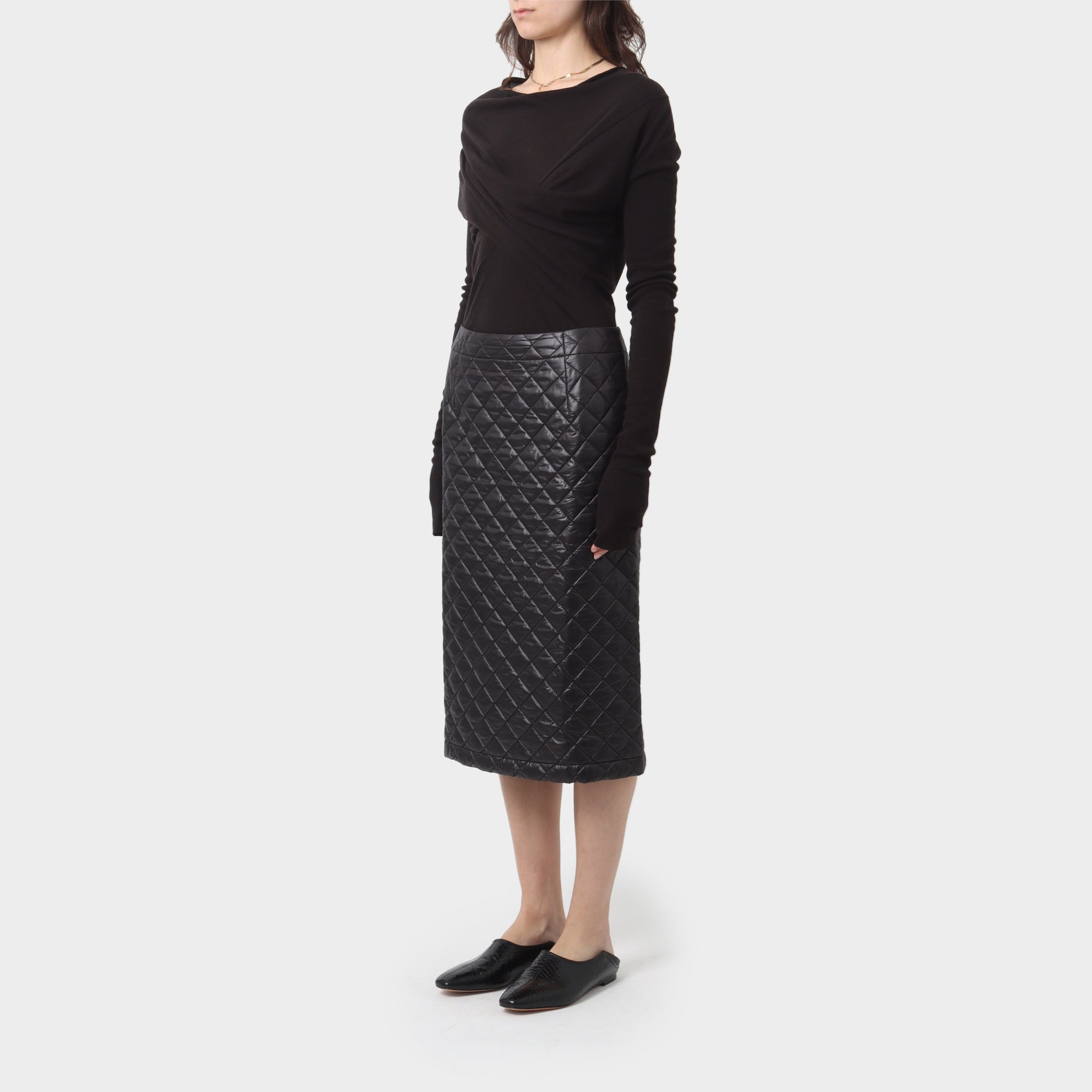 Comme des Garçons Tricot Quilted Polyester Skirt