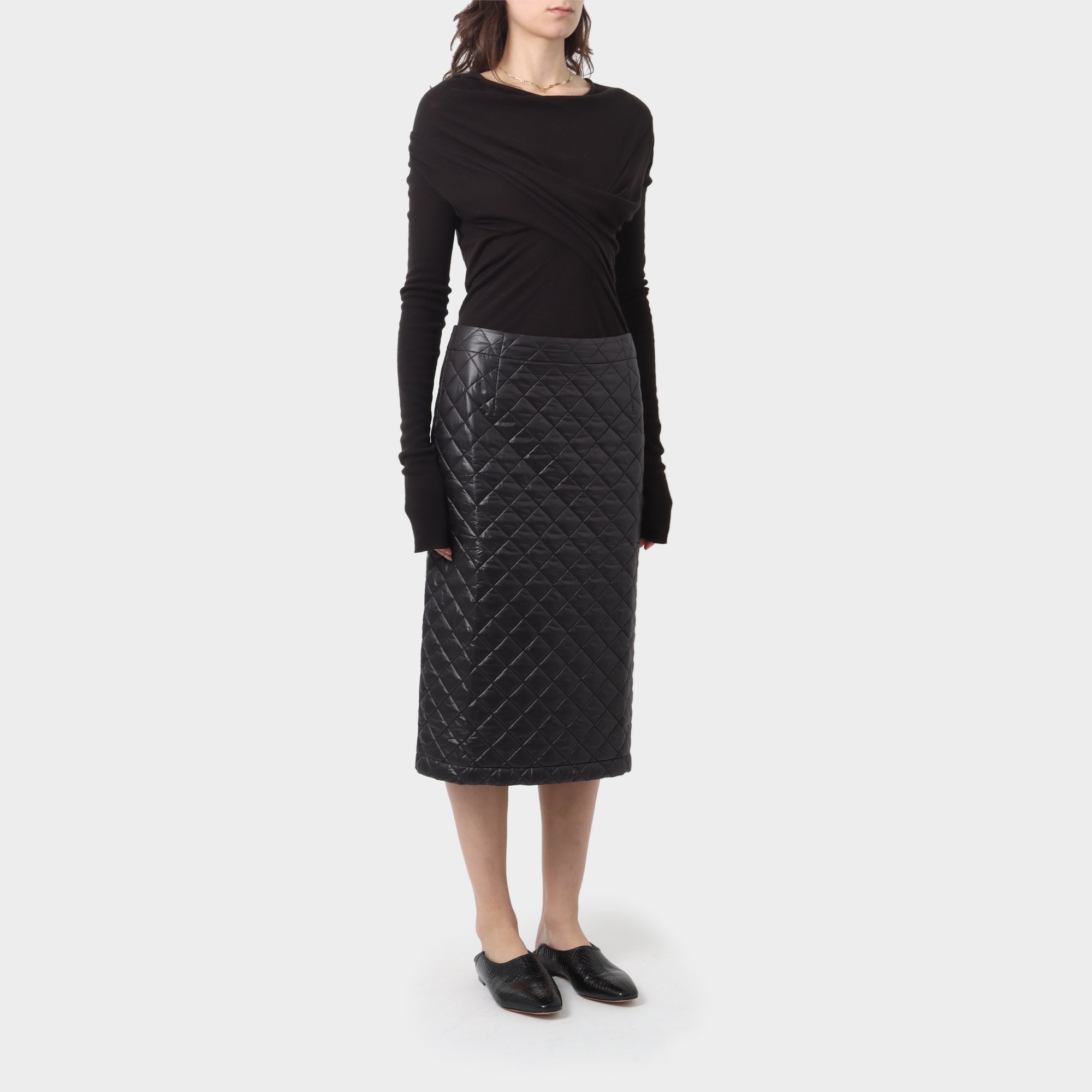 Comme des Garçons Tricot Quilted Polyester Skirt